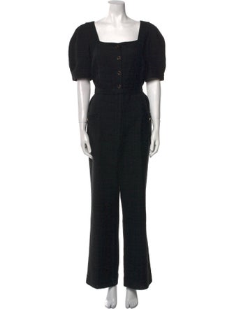 Sandro Square Neckline Jumpsuit