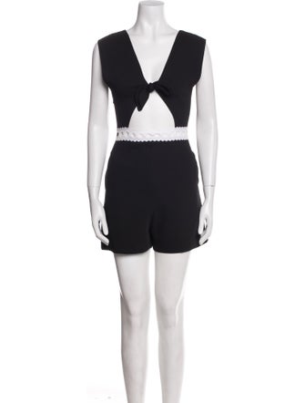 Sandro V-Neck Romper
