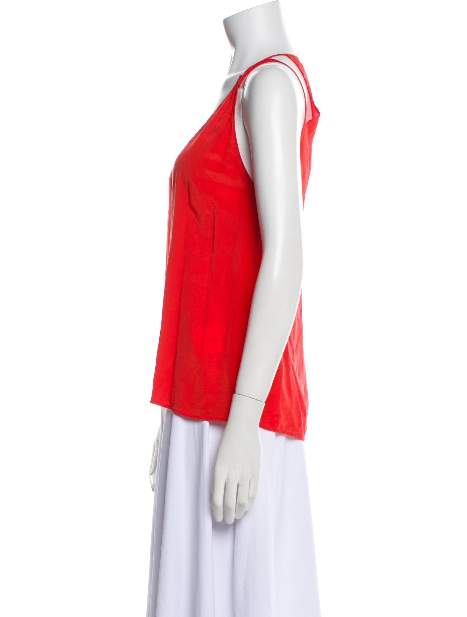 Sandro Silk V-Neck Top