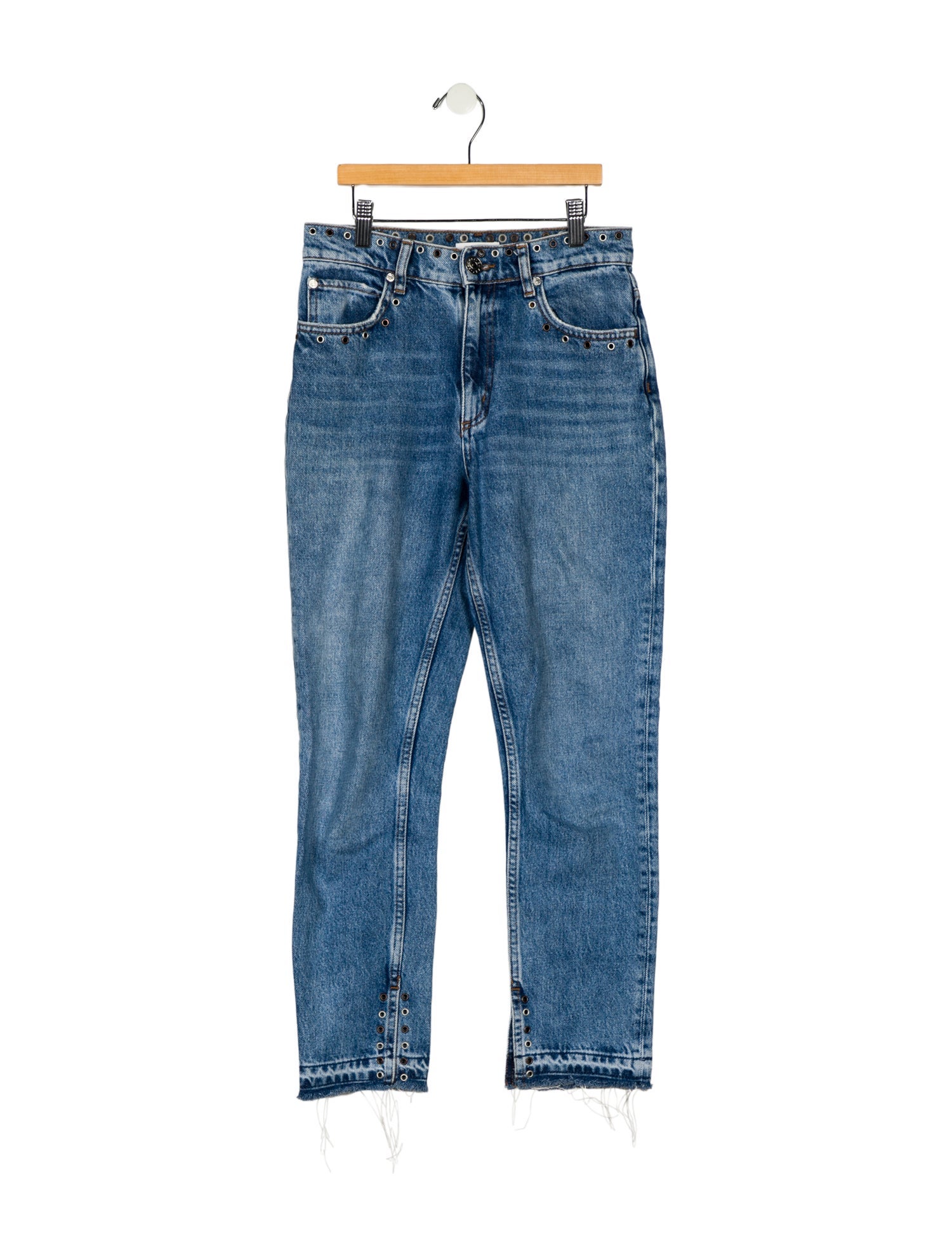 Sandro Mid-Rise Straight Leg Jeans