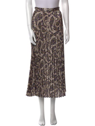 Sandro Printed Midi Length Skirt