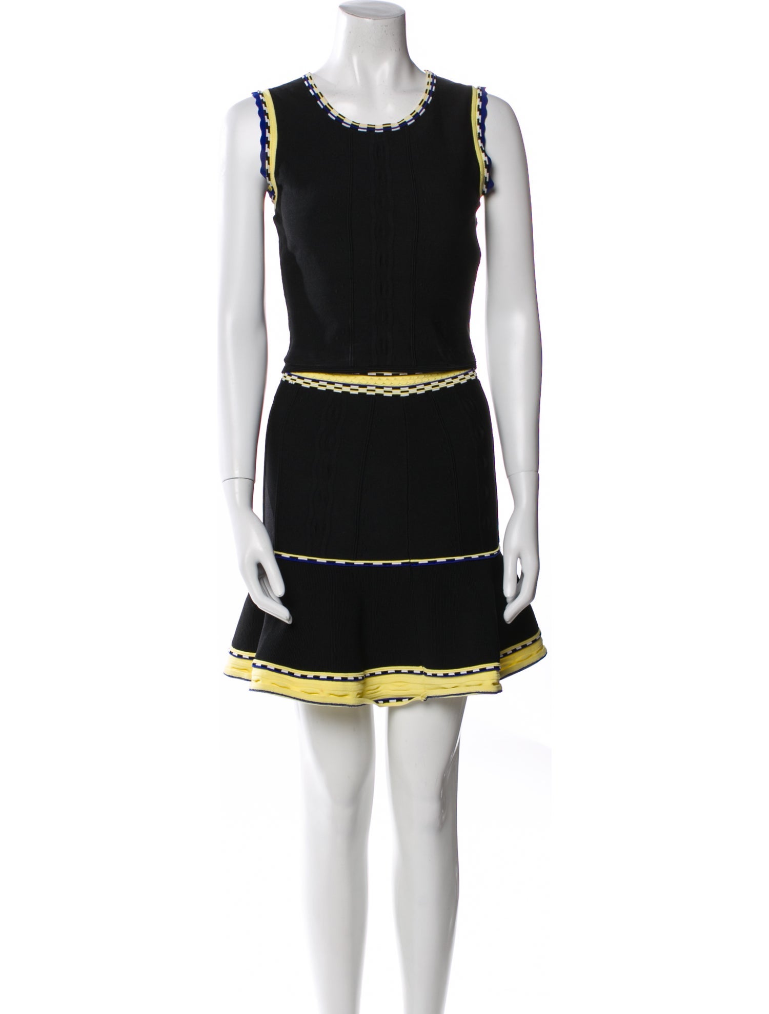 Sandro Scalloped Accent Skirt Set