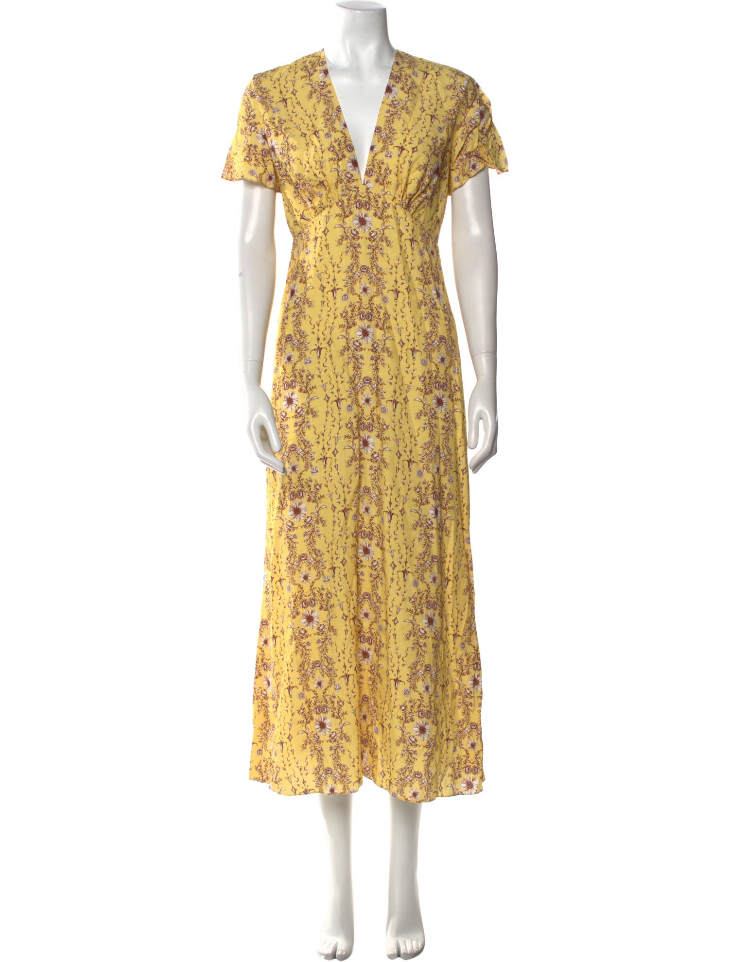 Sandro Floral Print Long Dress