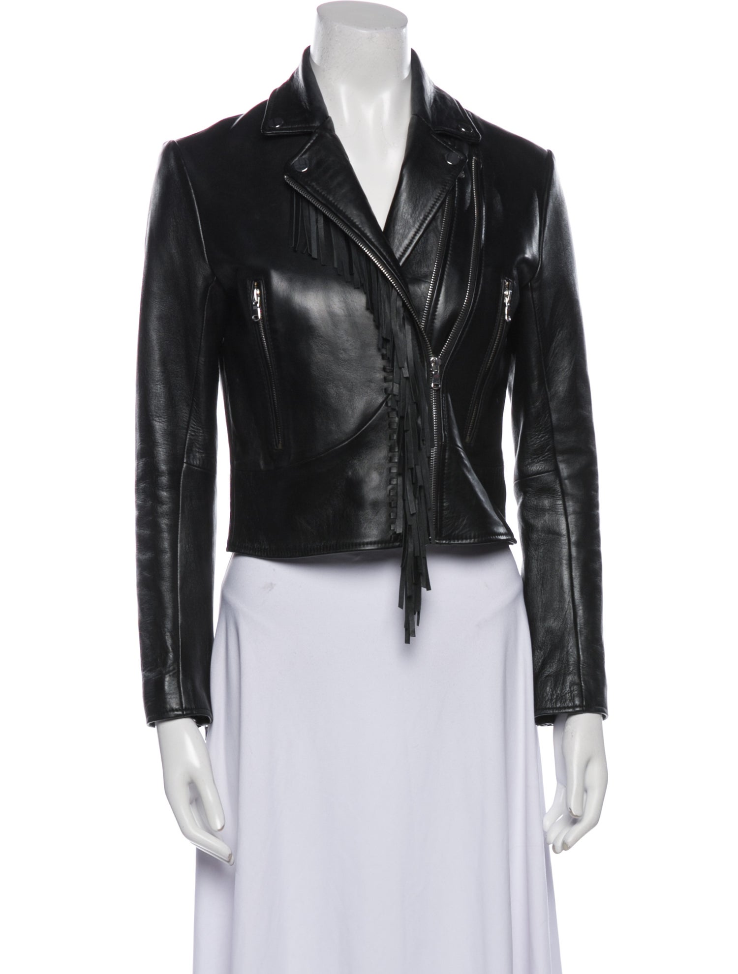 Sandro Leather Biker Jacket