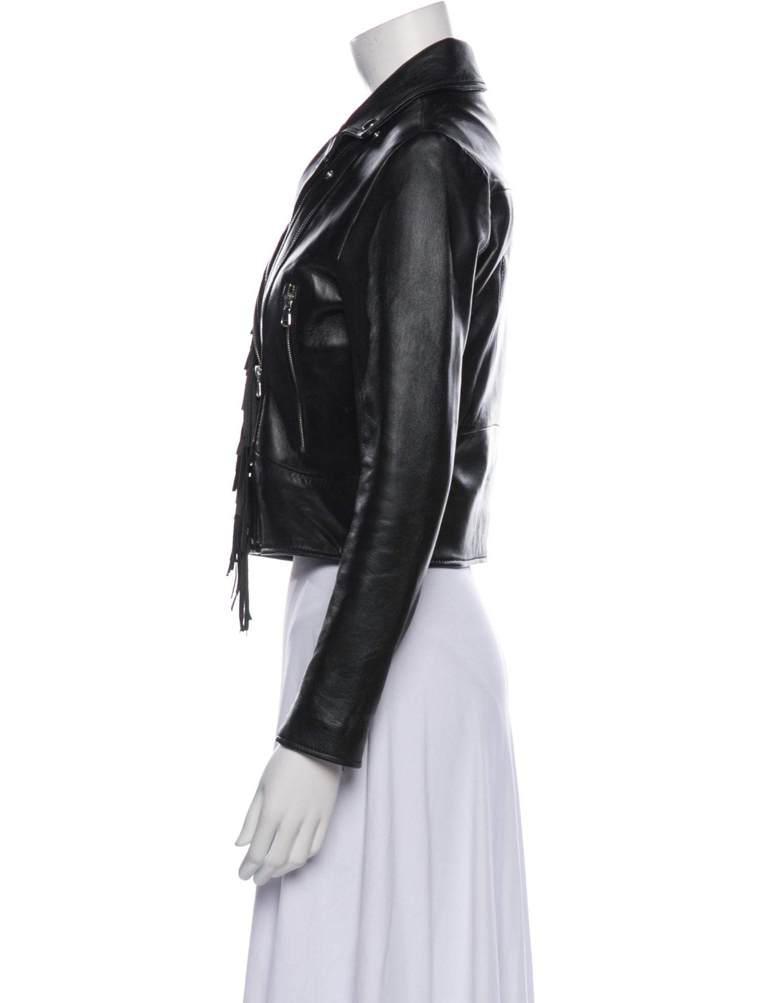 Sandro Leather Biker Jacket