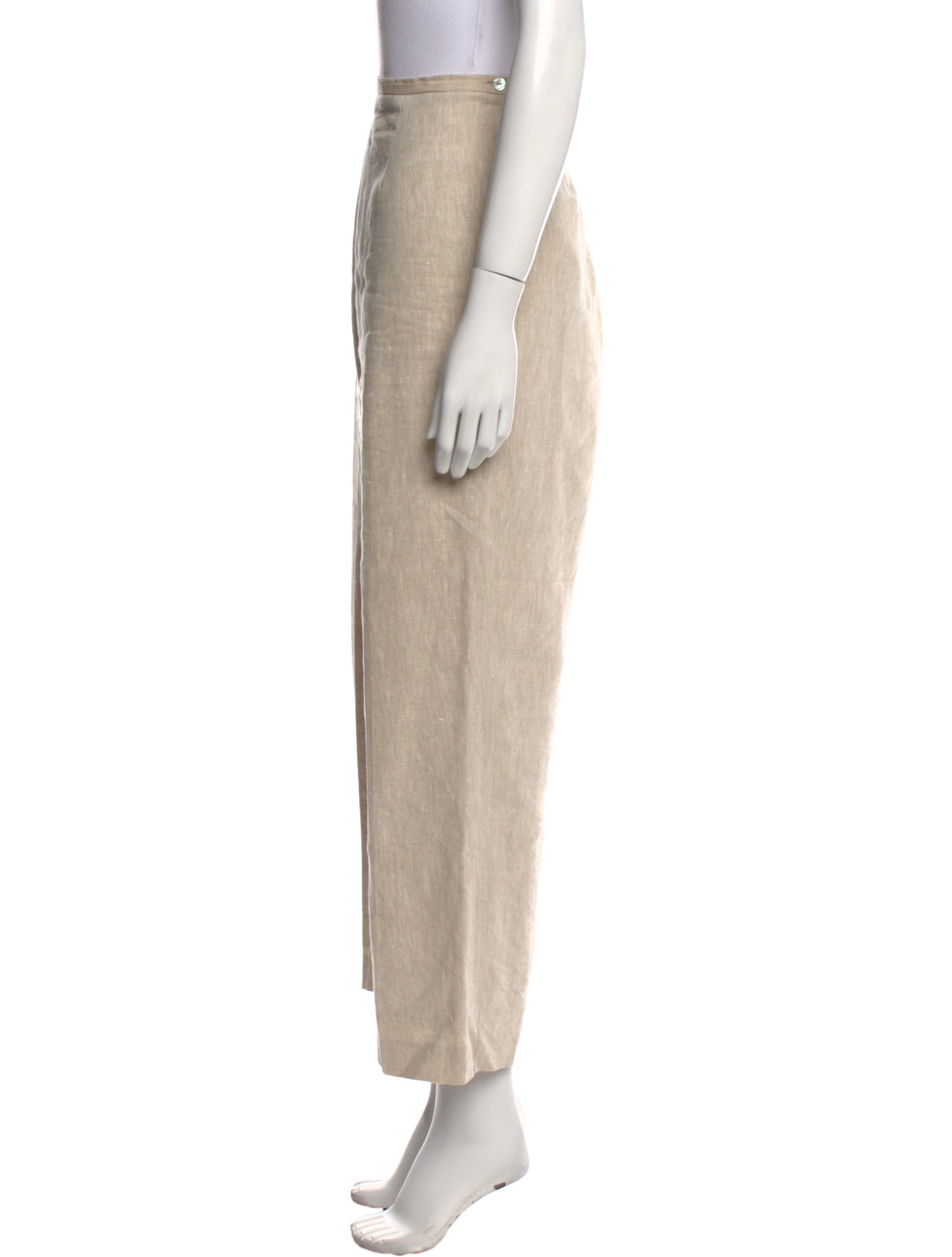 Sandro Linen Wide Leg Pants