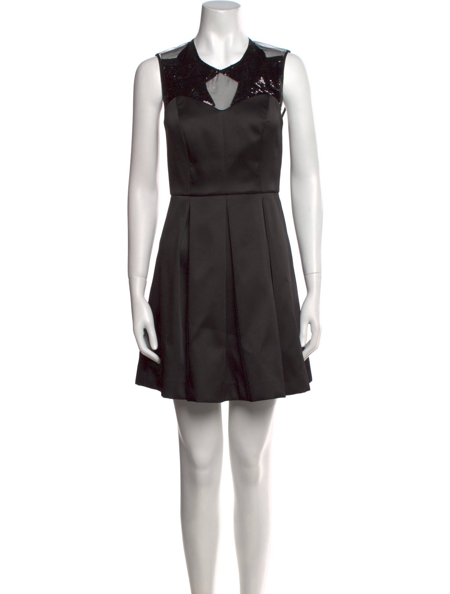 Sandro Scoop Neck Mini Dress