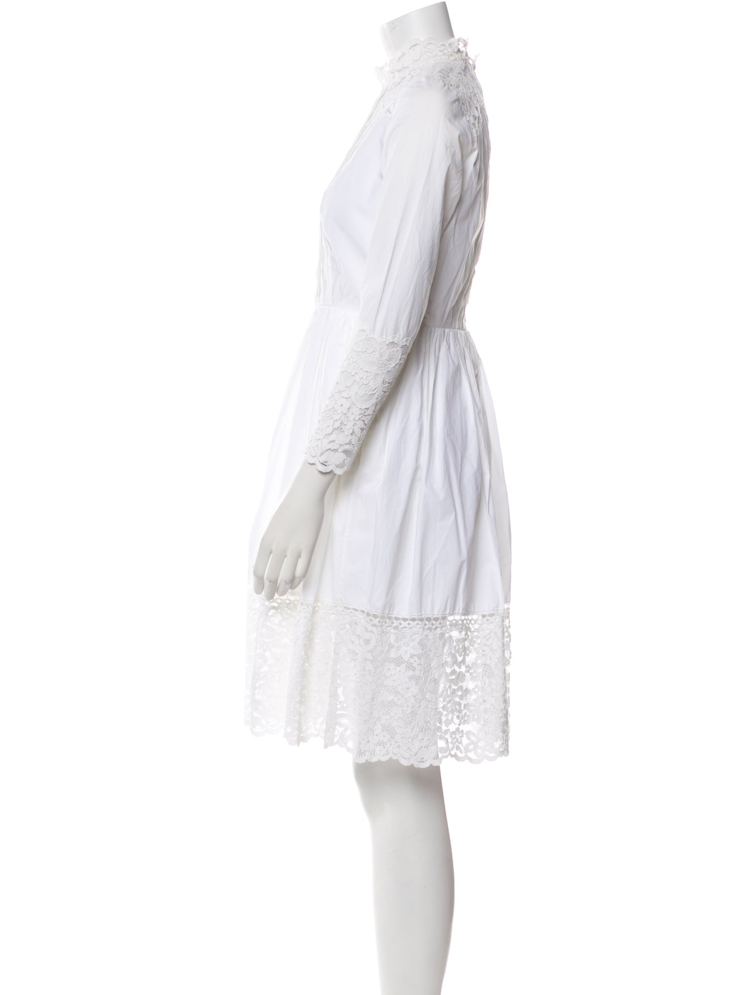 Sandro Mock Neck Mini Dress