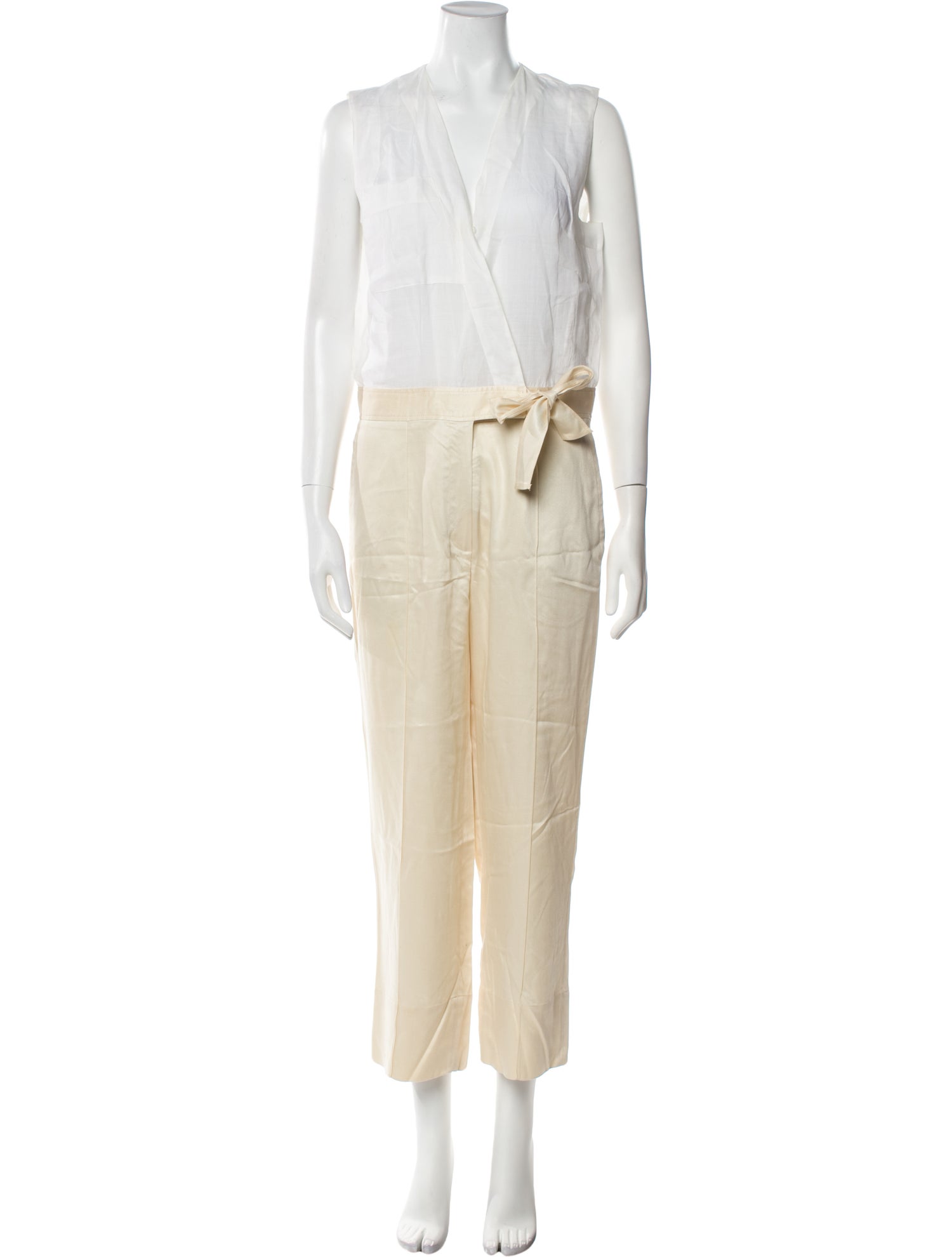 Sandro V-Neck Jumpsuit