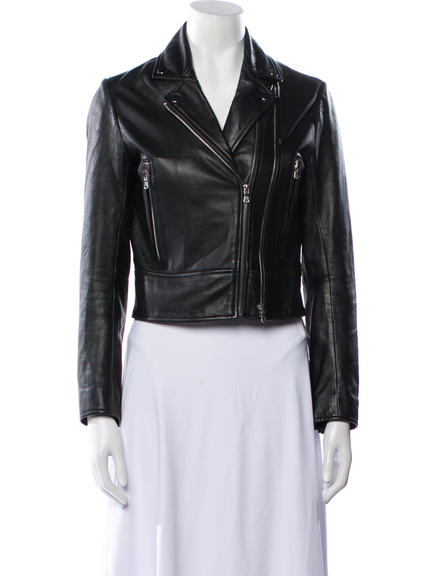 Sandro Leather Biker Jacket