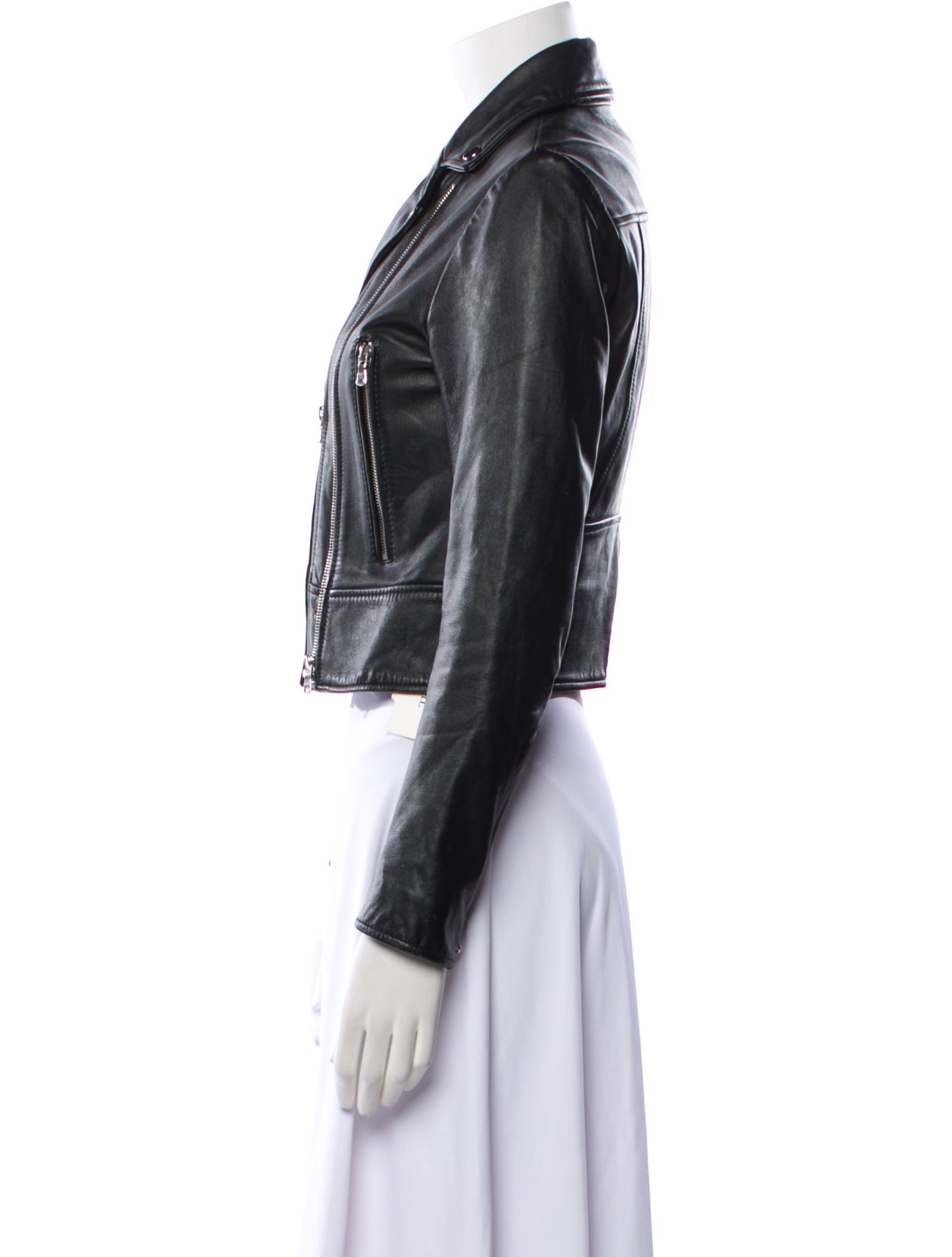 Sandro Leather Biker Jacket
