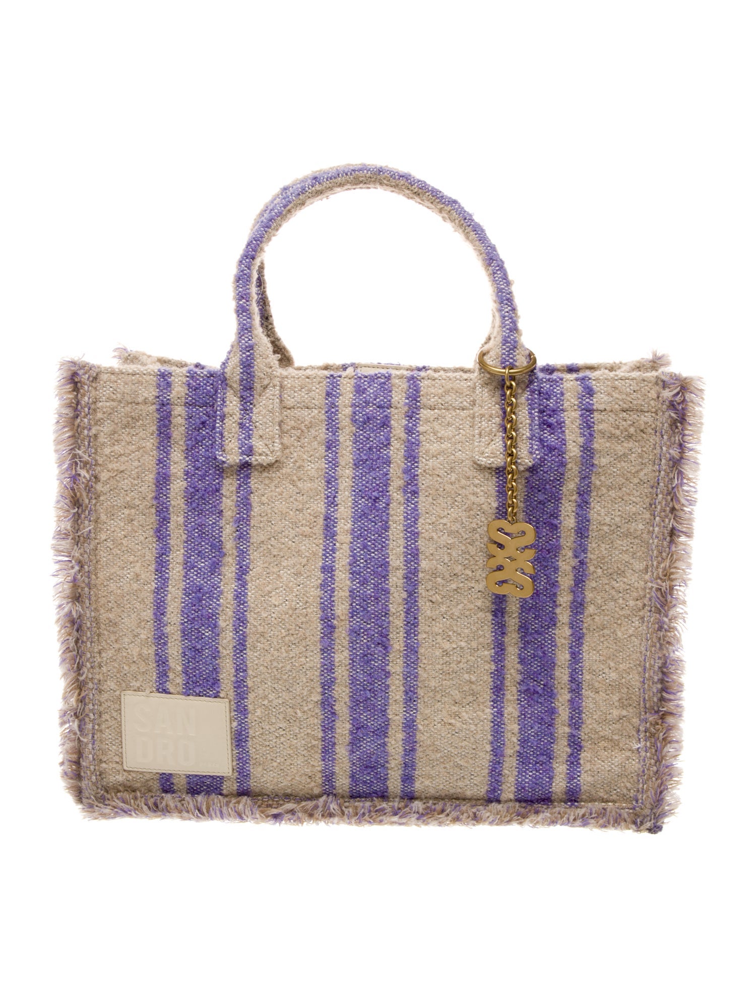 Sandro Canvas Top Handle Bag