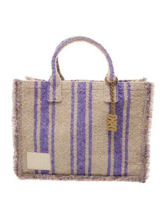 Sandro Canvas Top Handle Bag