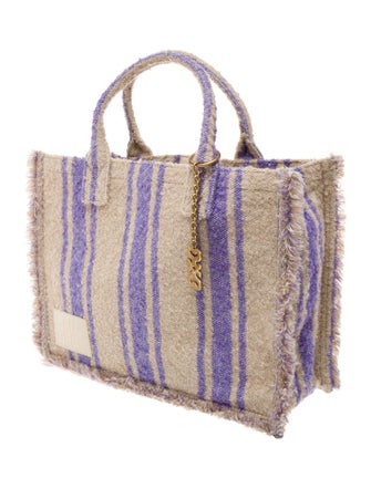 Sandro Canvas Top Handle Bag