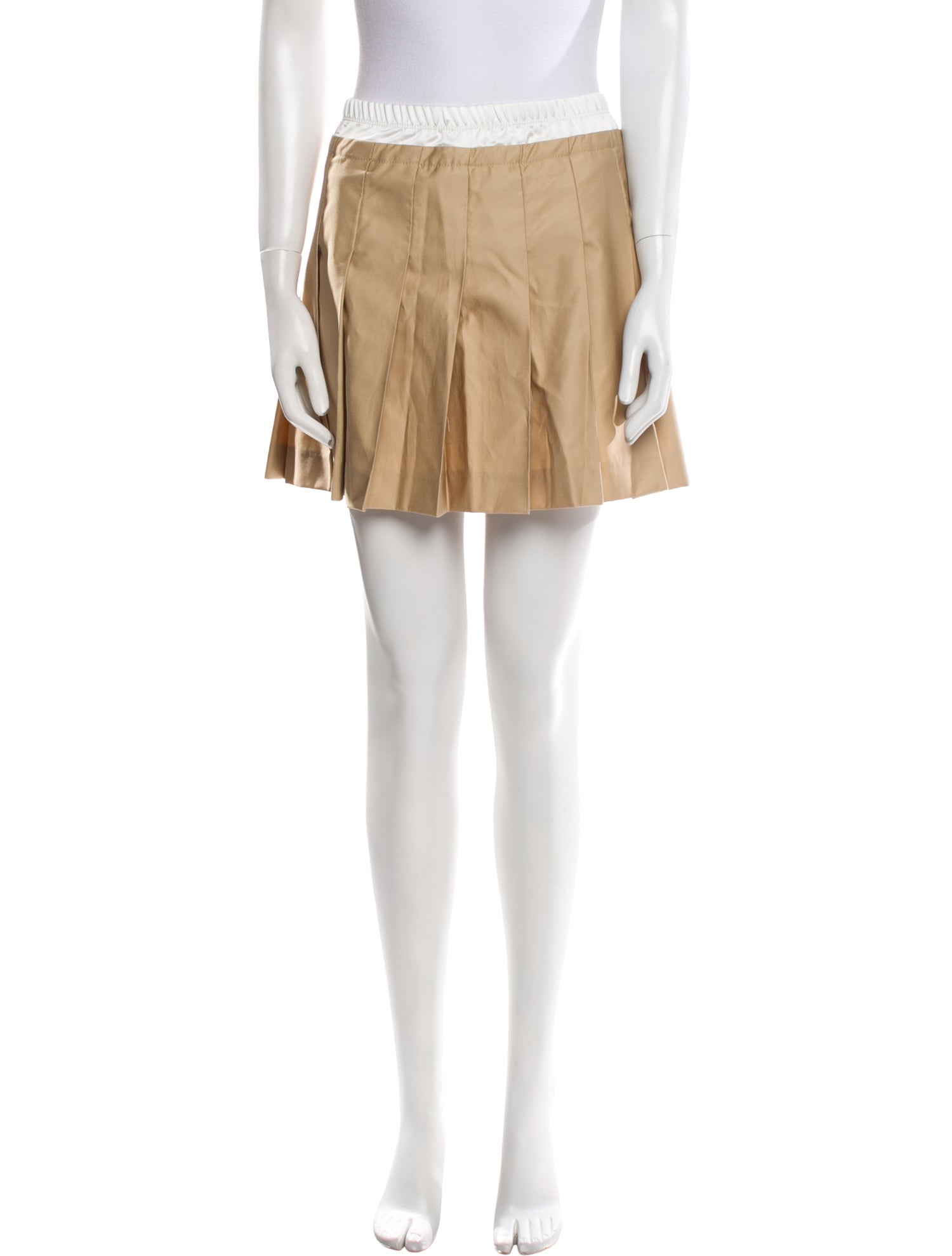 Sandro Pleated Accents Mini Skirt