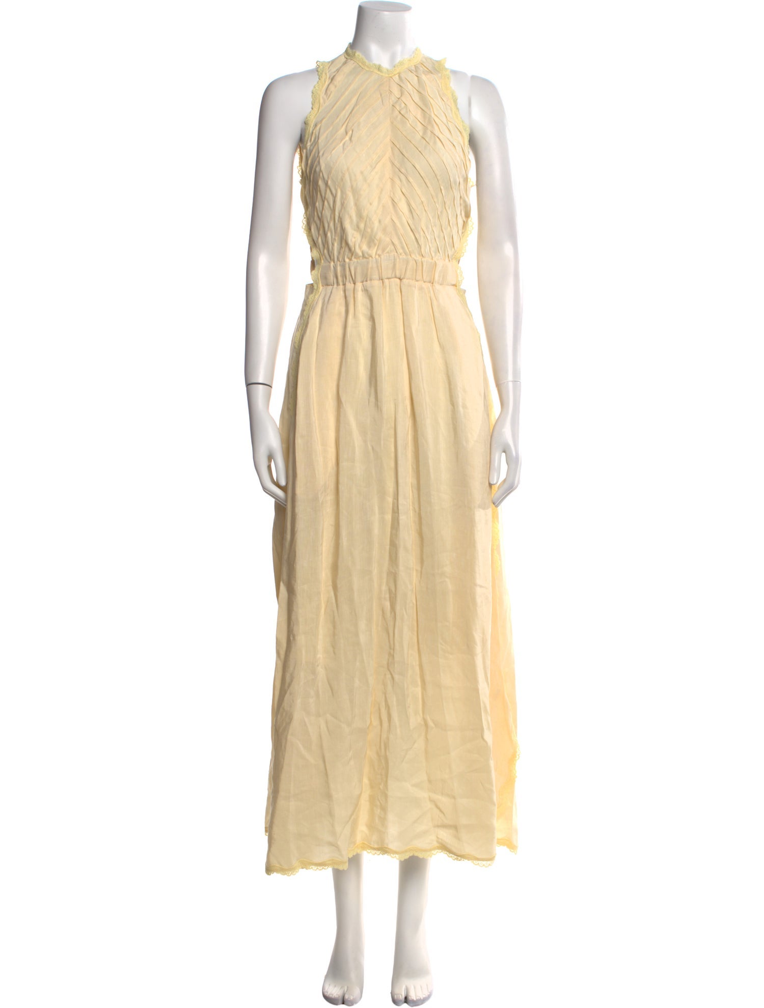 Sandro Linen Long Dress