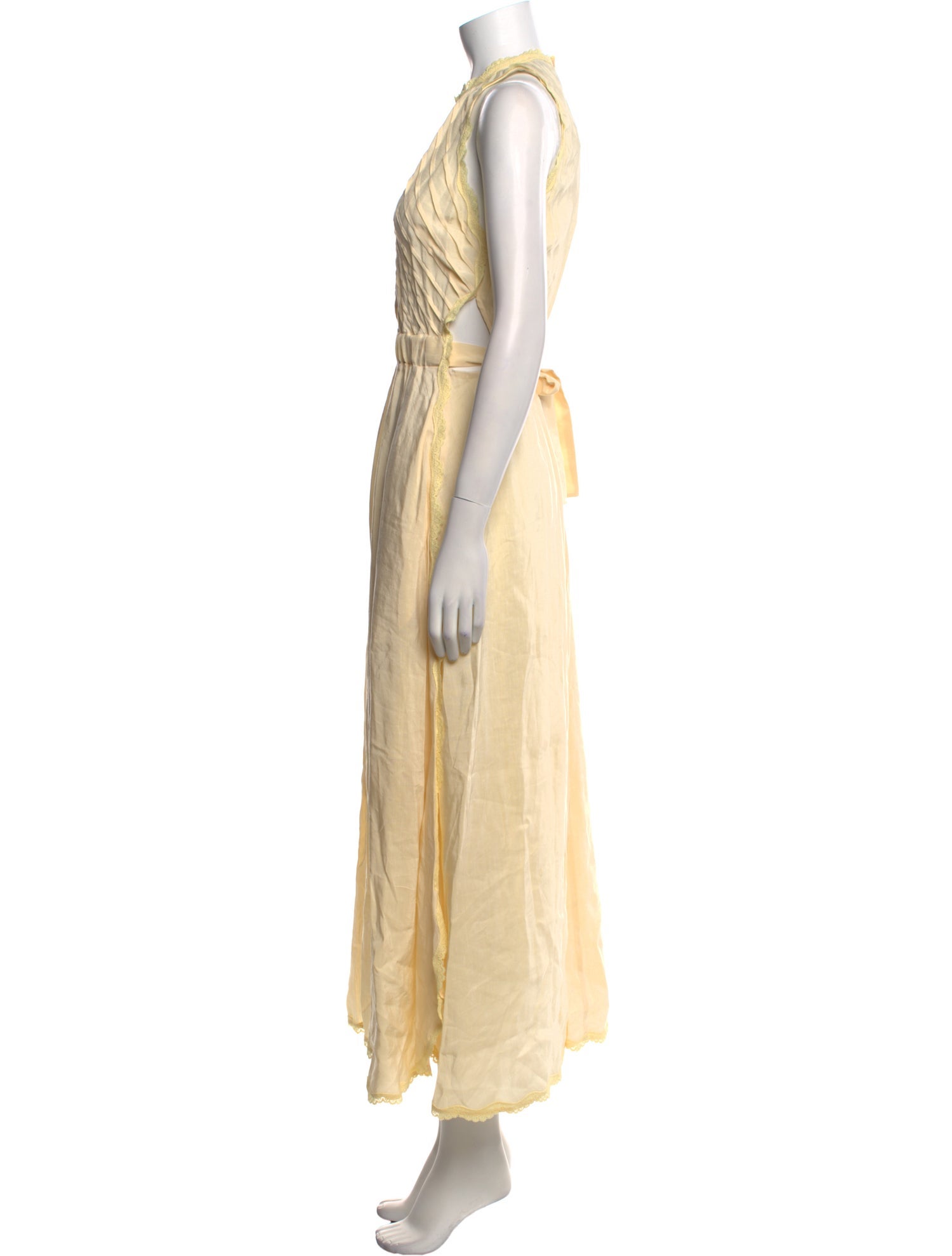 Sandro Linen Long Dress