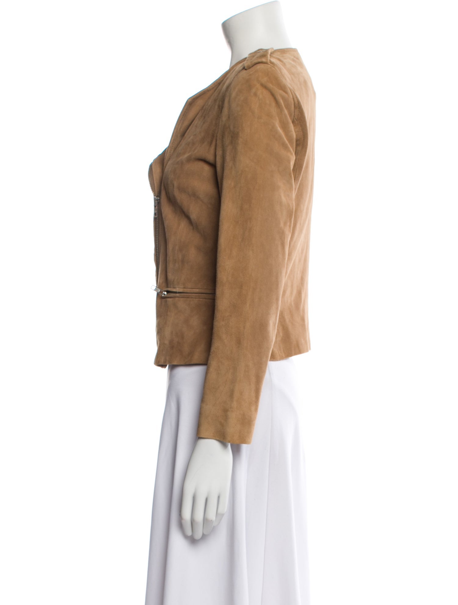 Sandro Goat Leather Biker Jacket