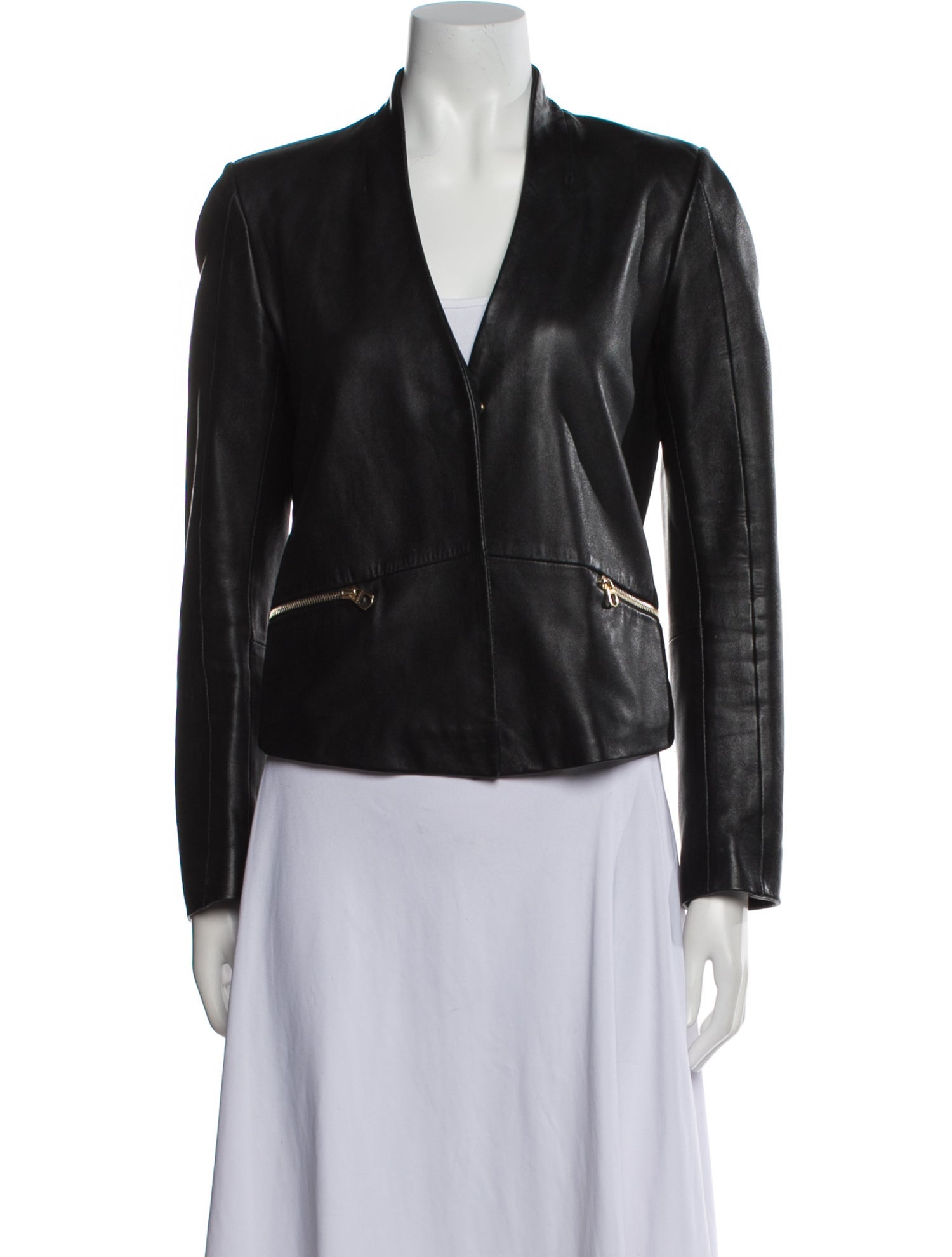 Sandro Leather Blazer