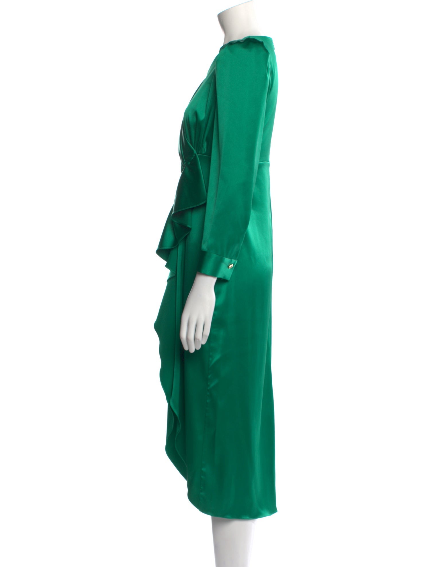 Sandro Cowl Neck Midi Length Dress