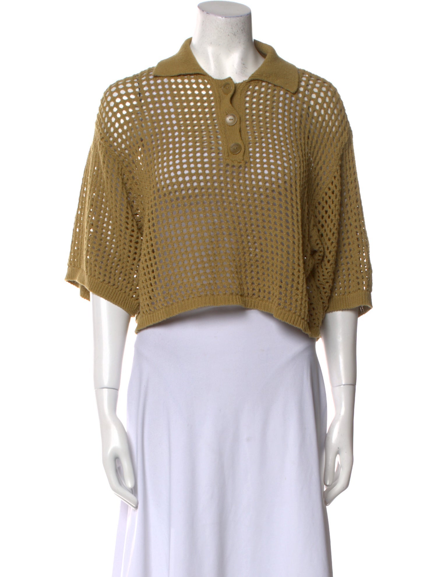 Sandro Short Sleeve Crop Top