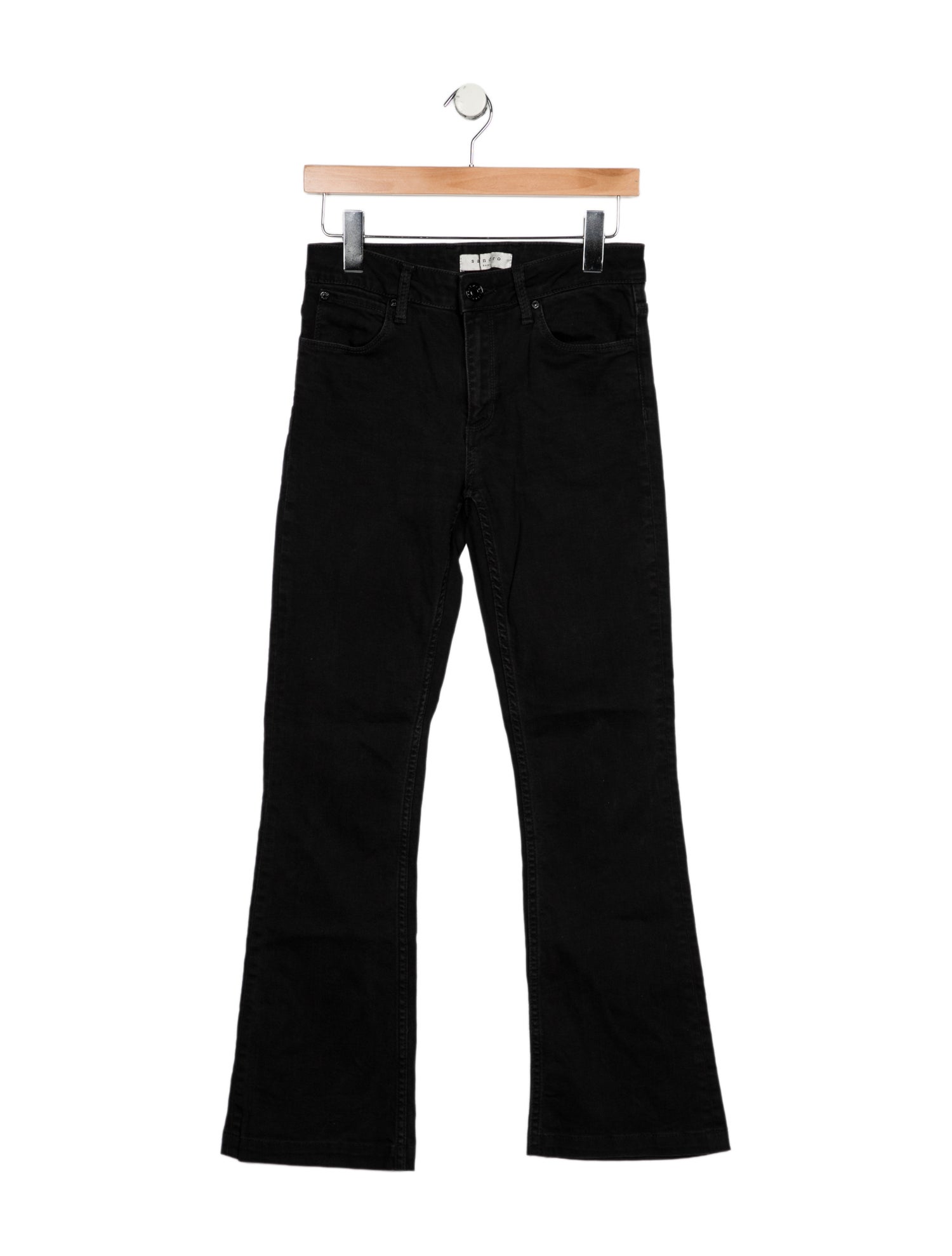 Sandro Mid-Rise Straight Leg Jeans