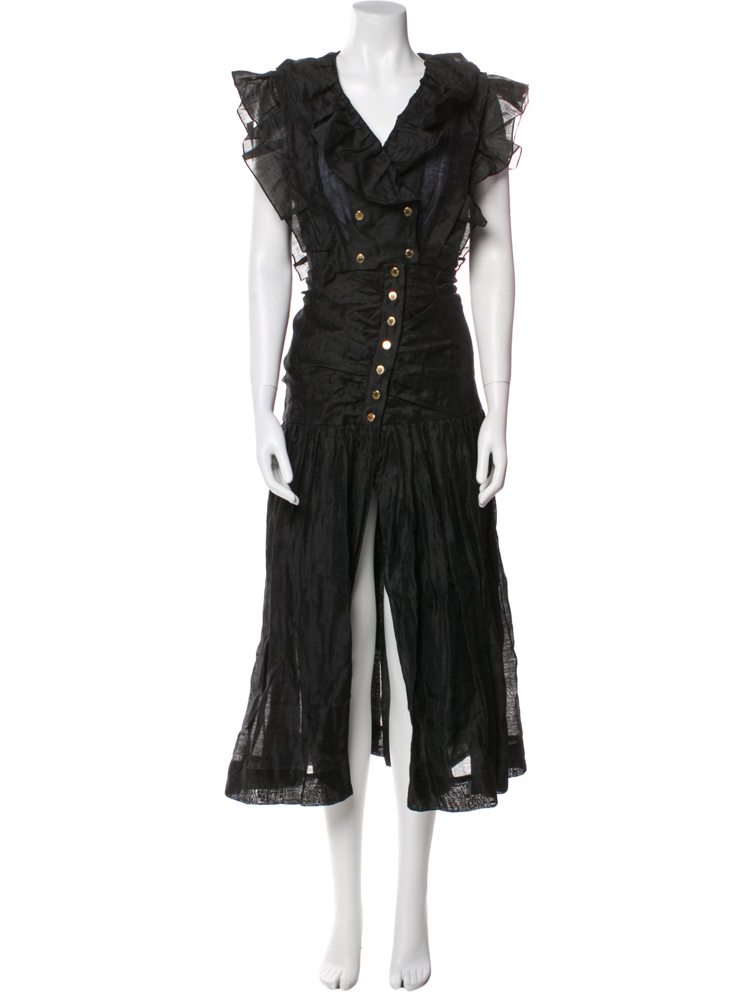 Sandro Linen Ruffle Embellishment Skirt Set w/ Tags