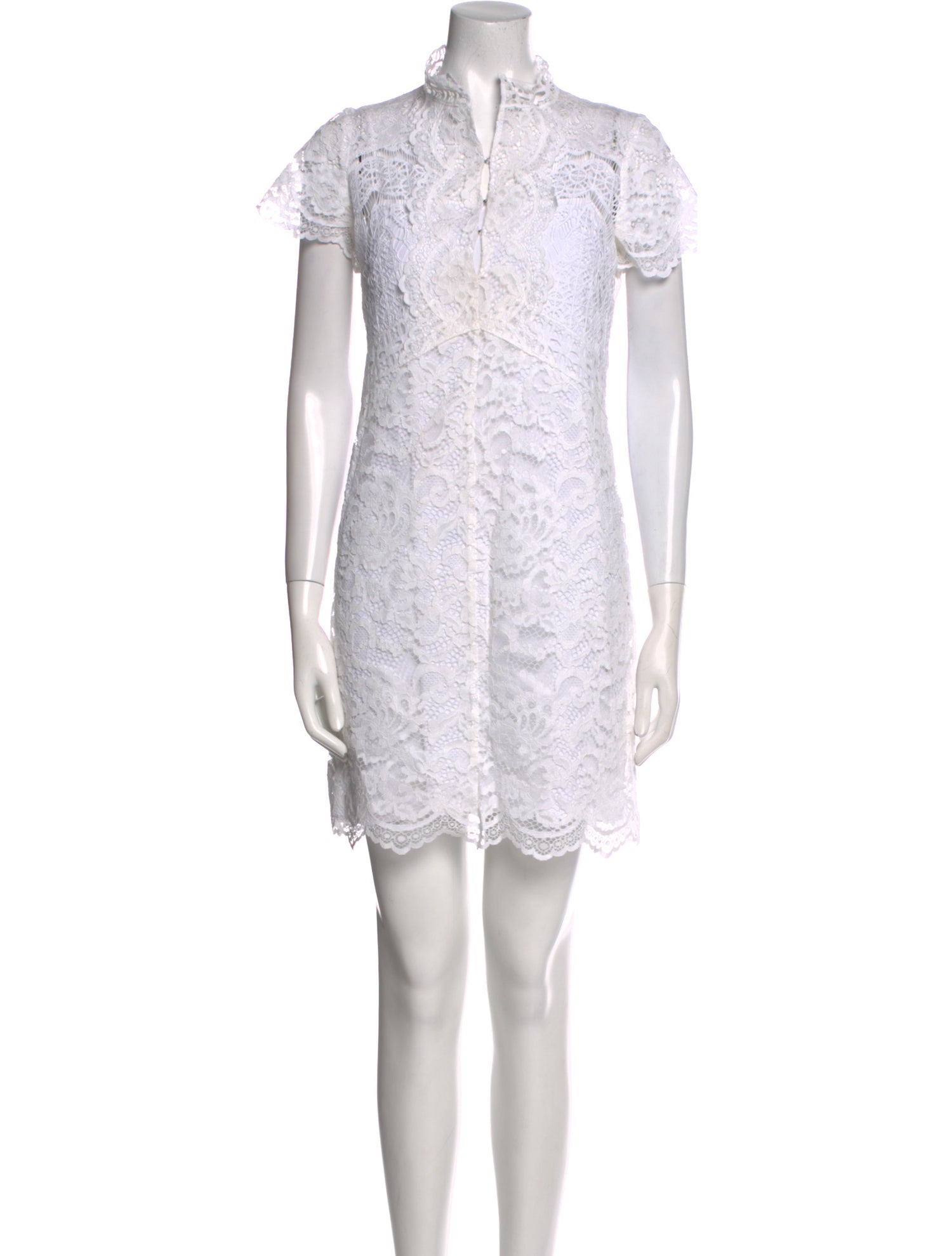 Sandro Mock Neck Mini Dress