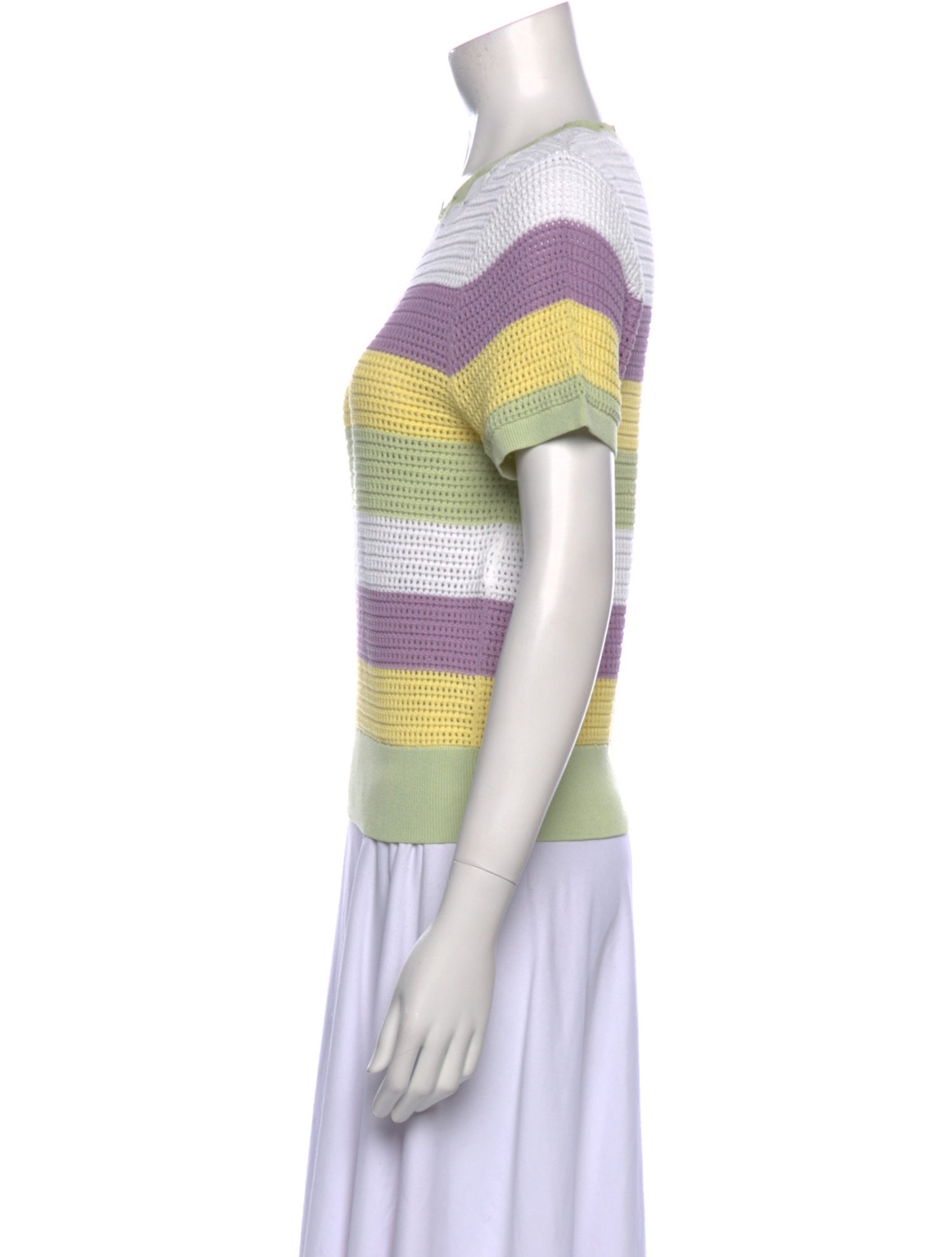 Sandro Striped Crew Neck Top w/ Tags