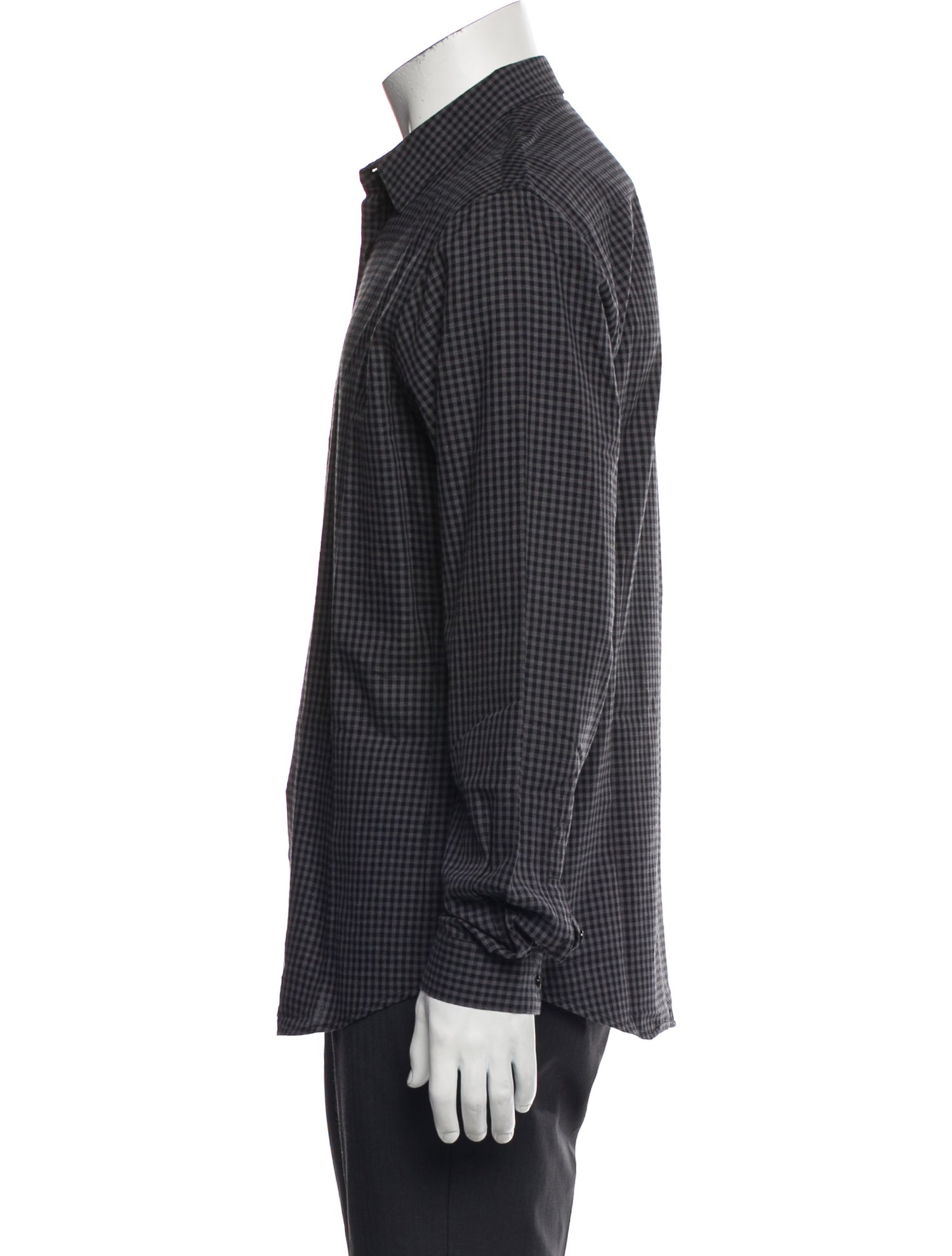 Sandro Plaid Print Long Sleeve Shirt