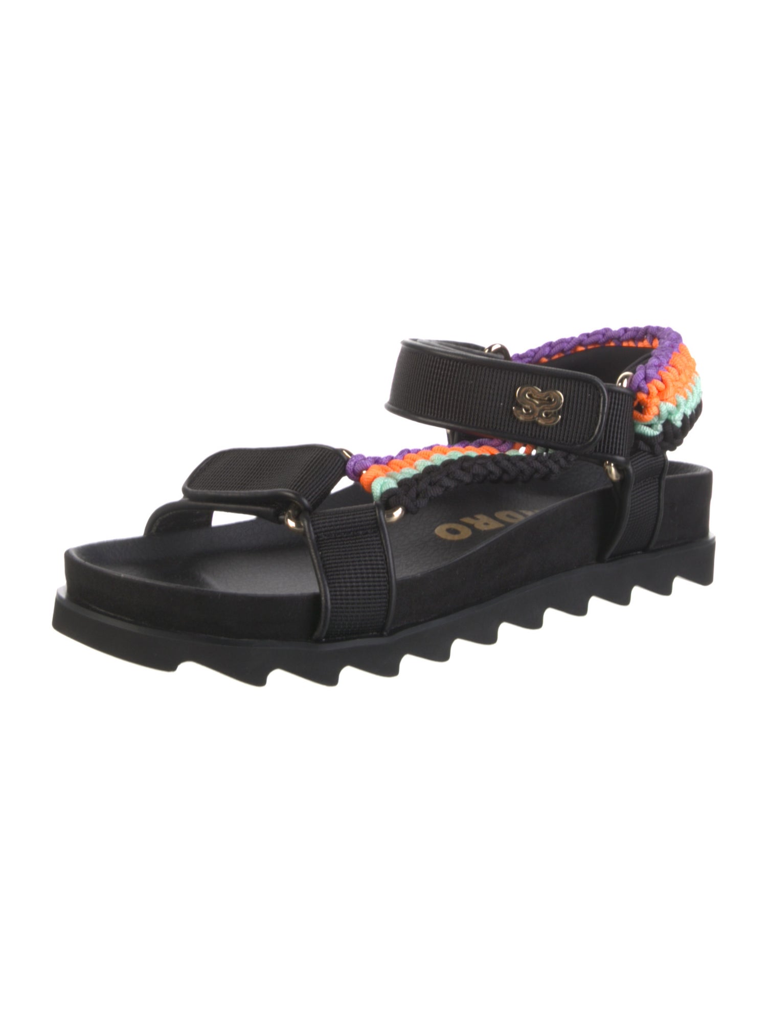 Sandro Rubber Printed Slingback Sandals w/ Tags