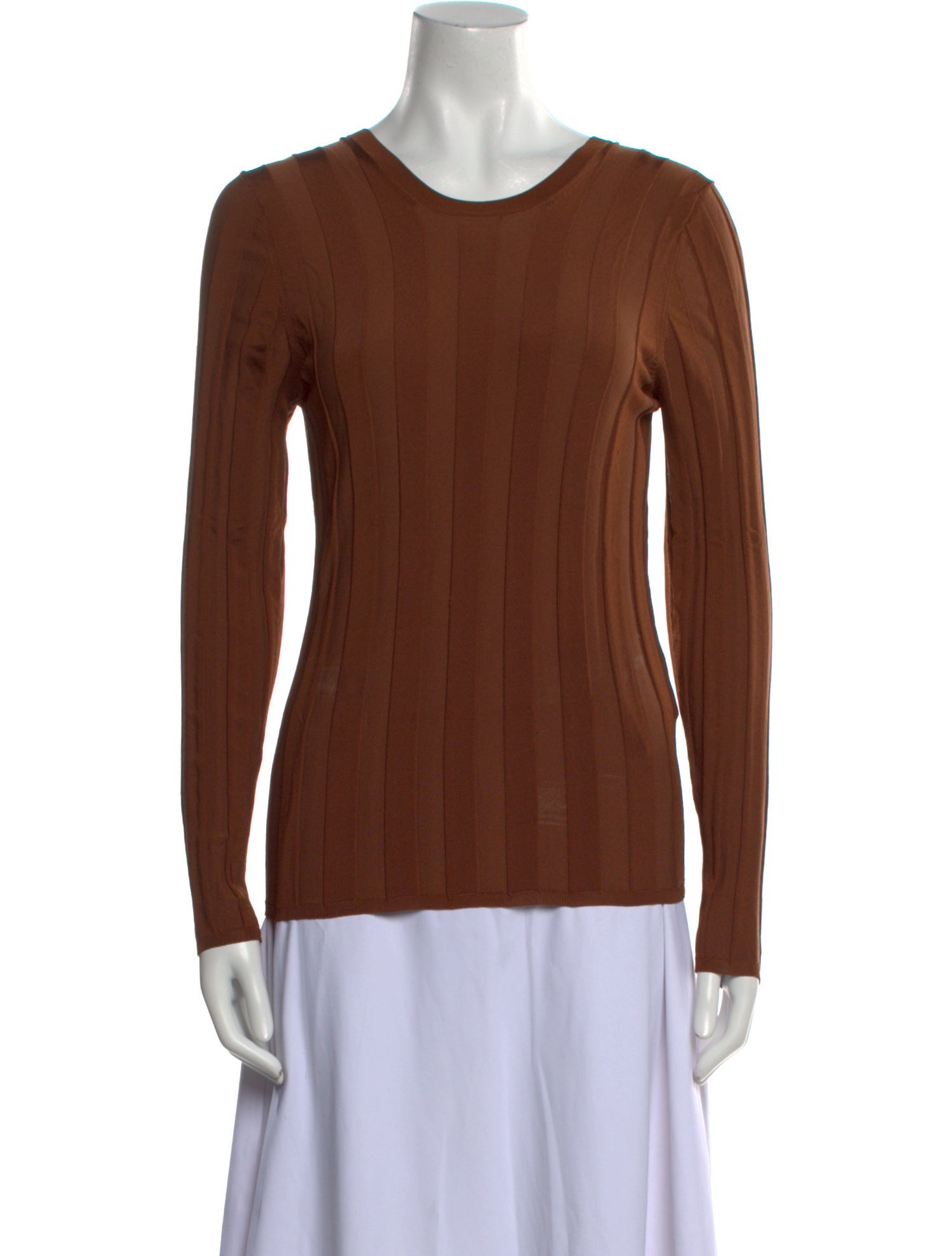 Sandro Scoop Neck Long Sleeve Top