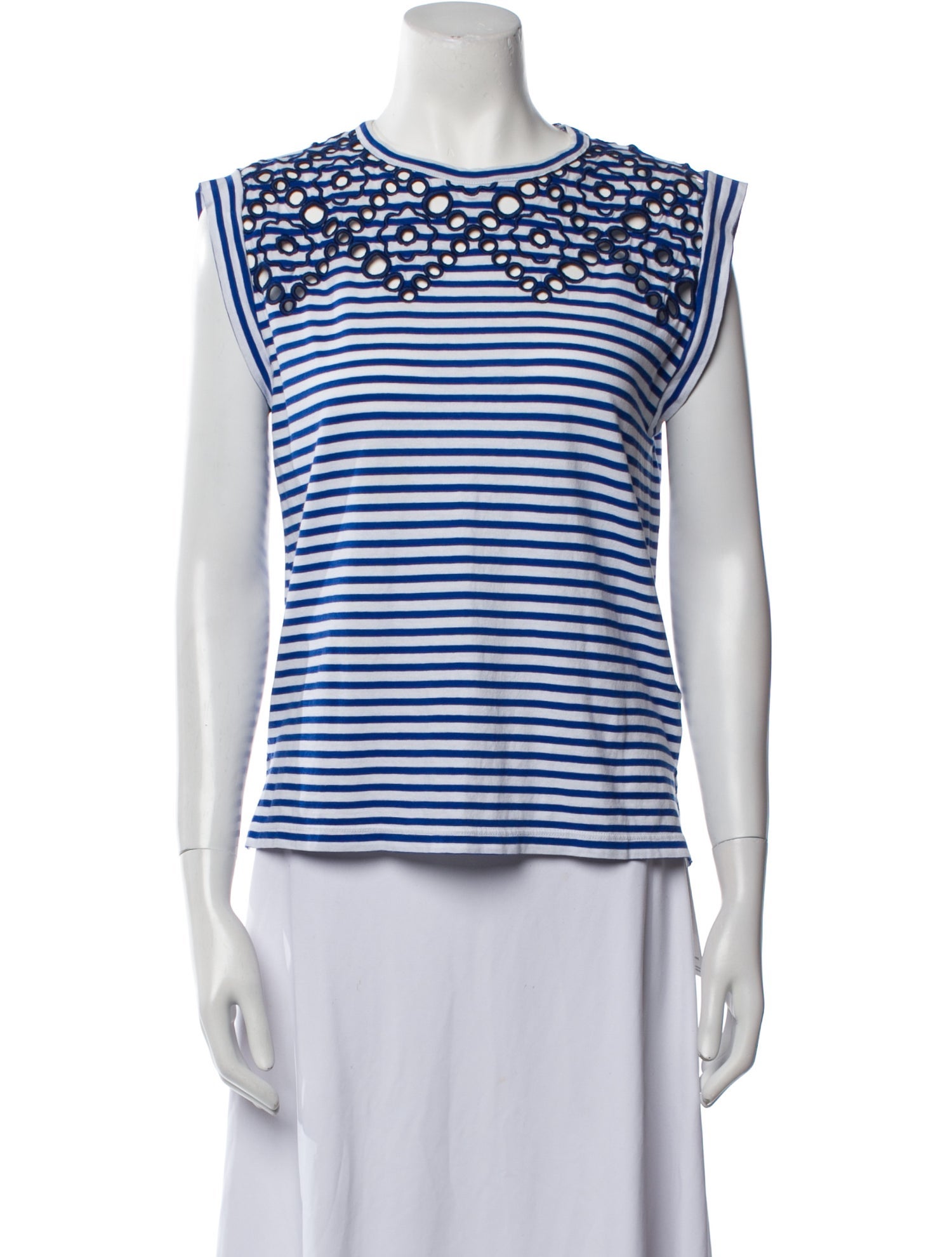 Sandro Striped Crew Neck T-Shirt