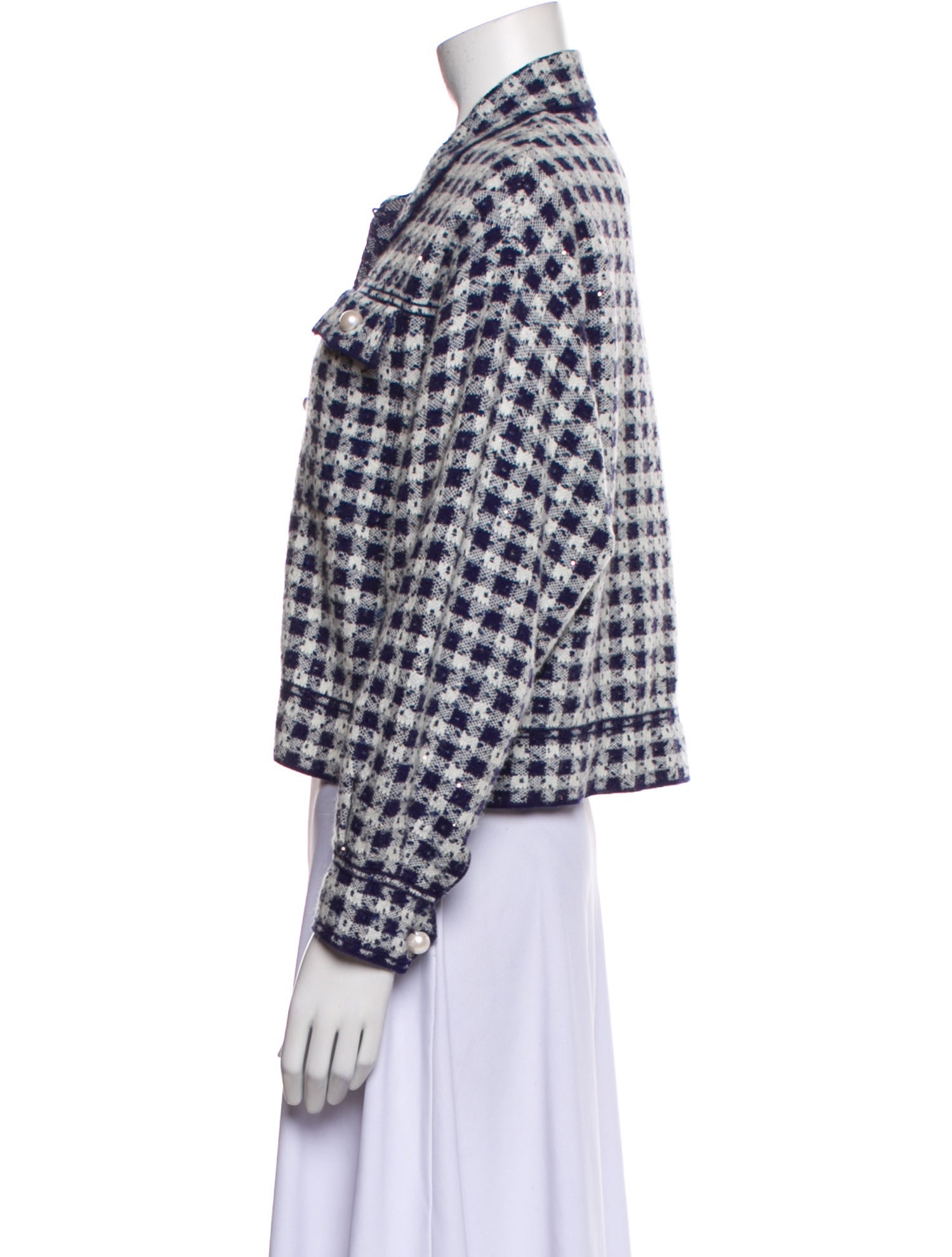 Sandro Plaid Print Jacket