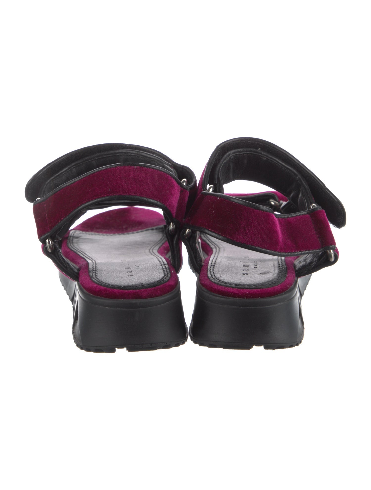 Sandro Velvet Slingback Sandals