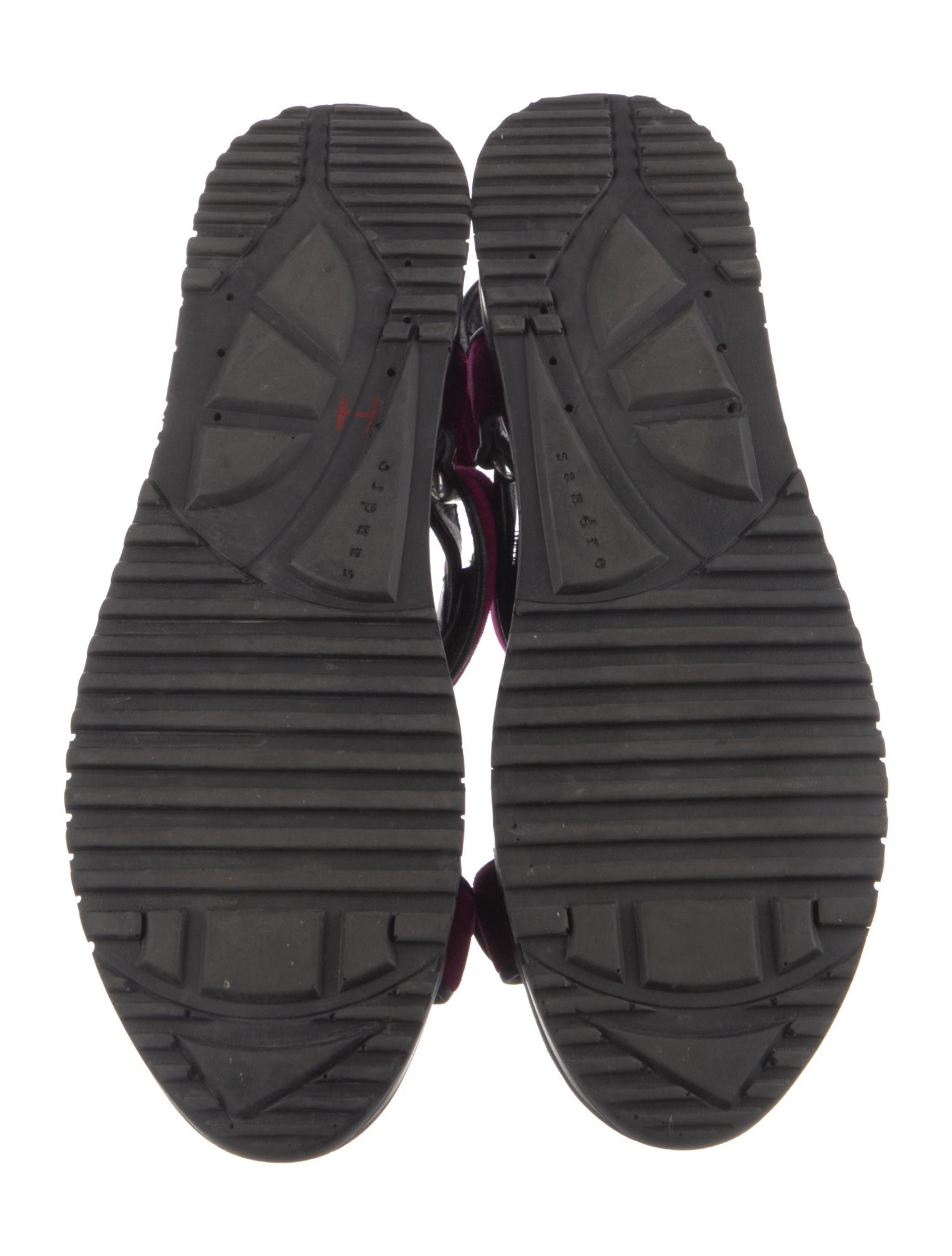 Sandro Velvet Slingback Sandals