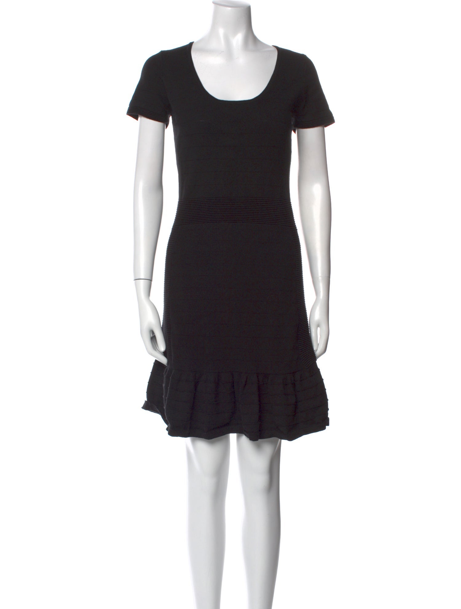 Sandro Scoop Neck Mini Dress
