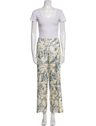 Sandro Linen Printed Pant Set