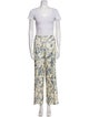Sandro Linen Printed Pant Set