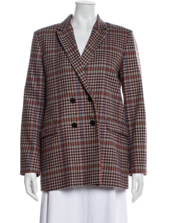Sandro Wool Plaid Print