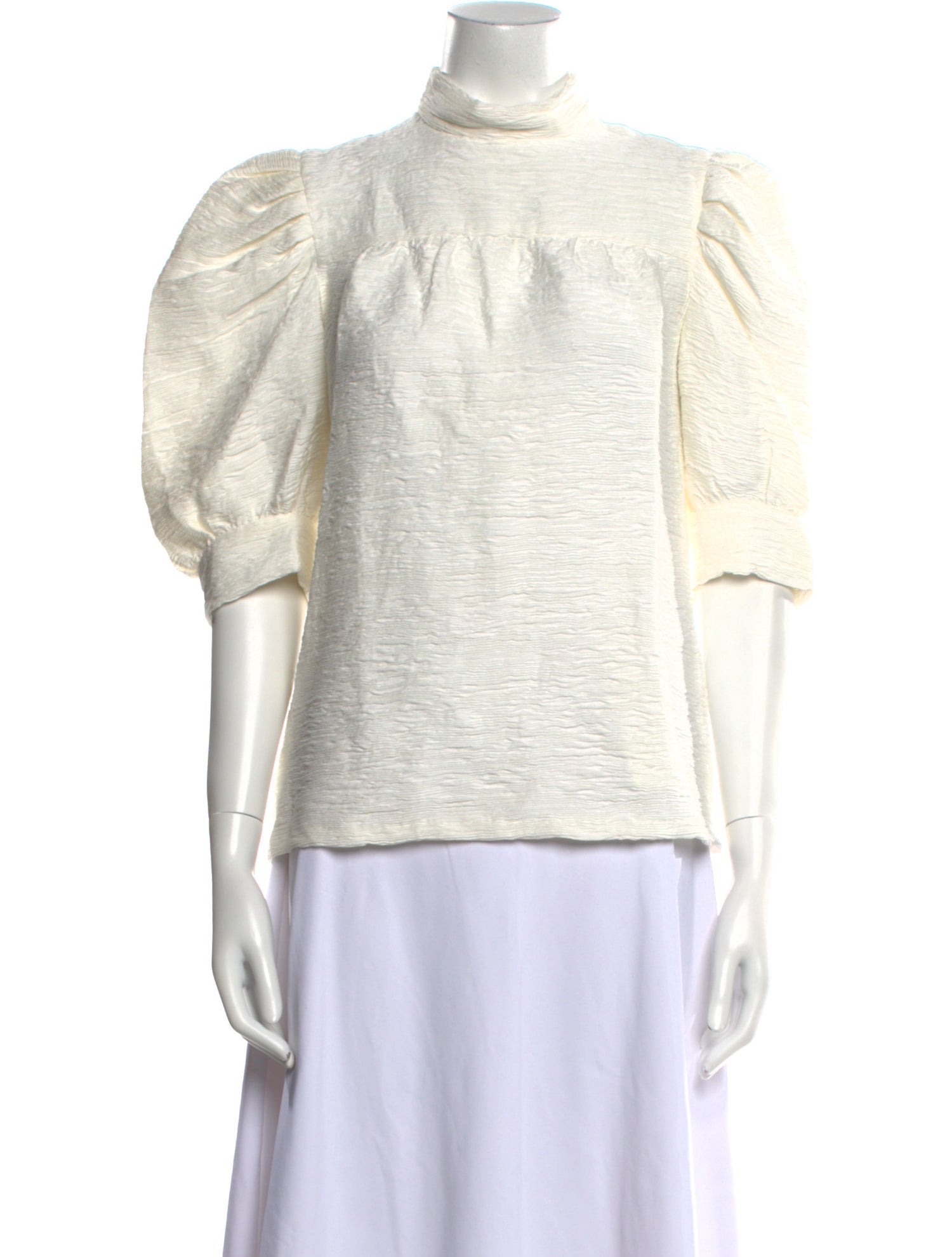 Sandro Mock Neck Short Sleeve Sweatshirt