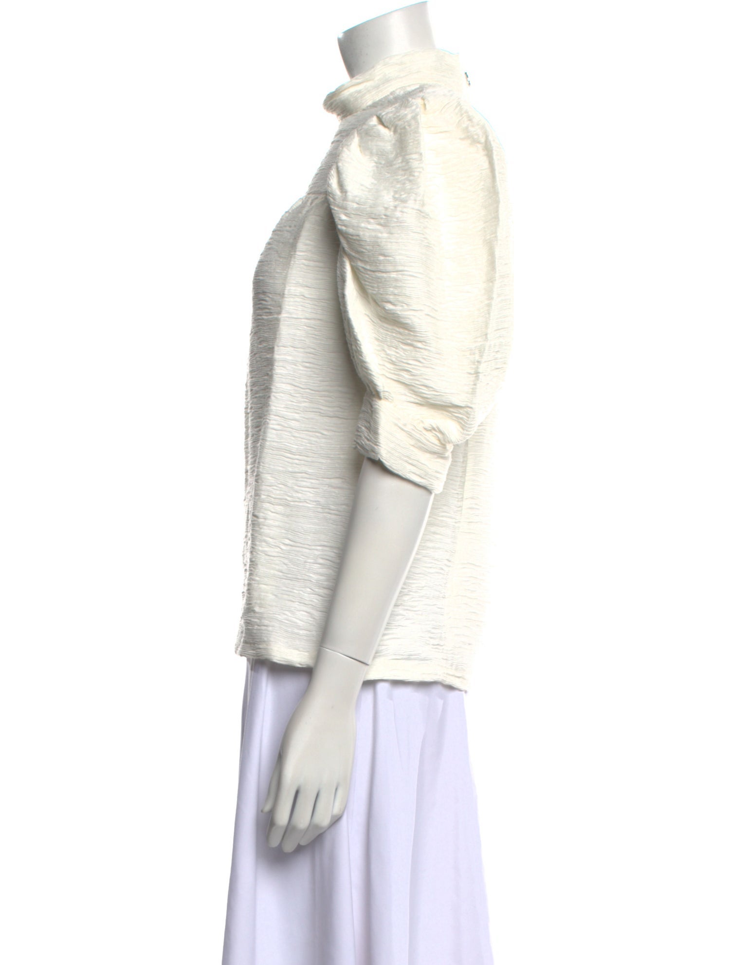 Sandro Mock Neck Short Sleeve Sweatshirt