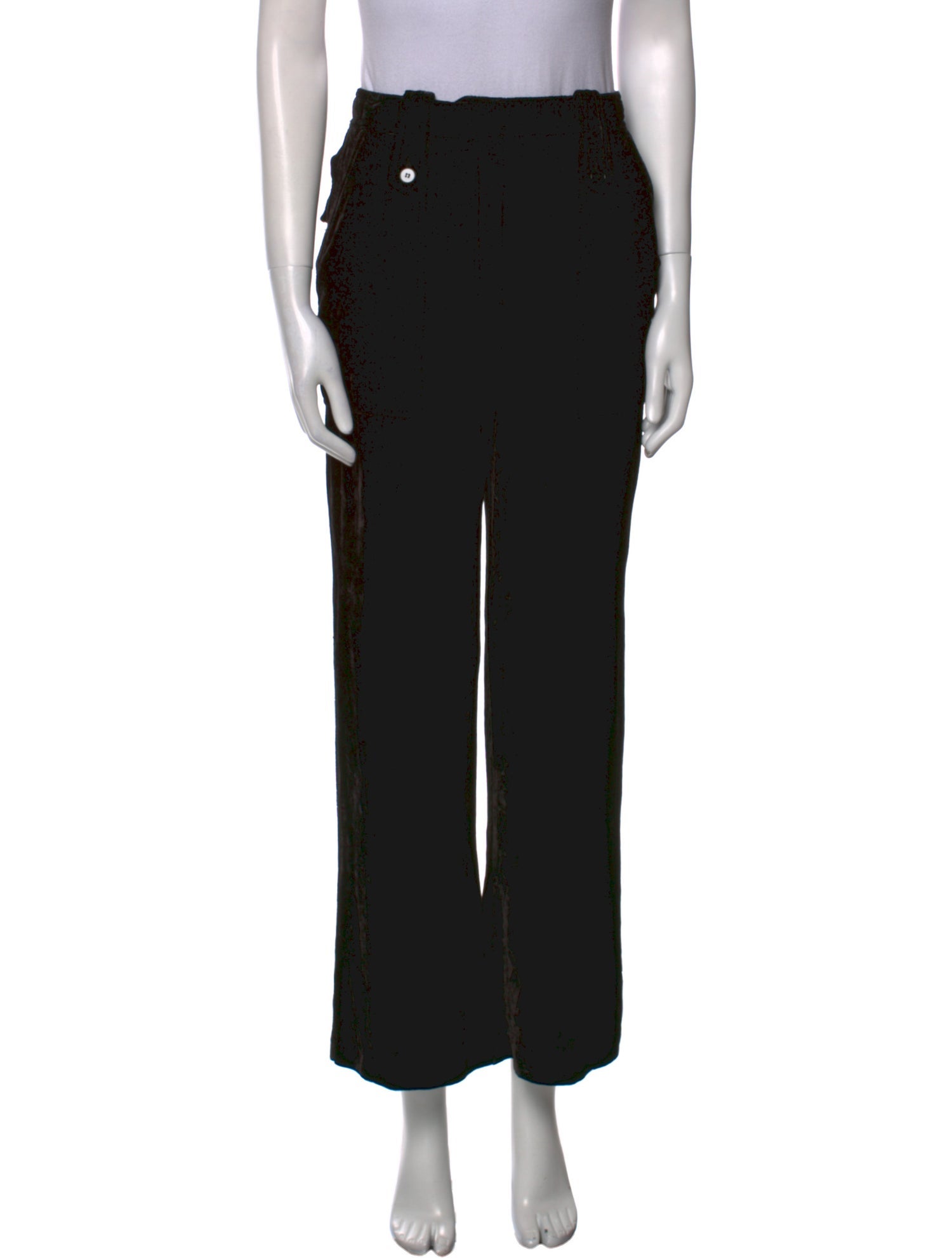 Sandro Velour Wide Leg Pants