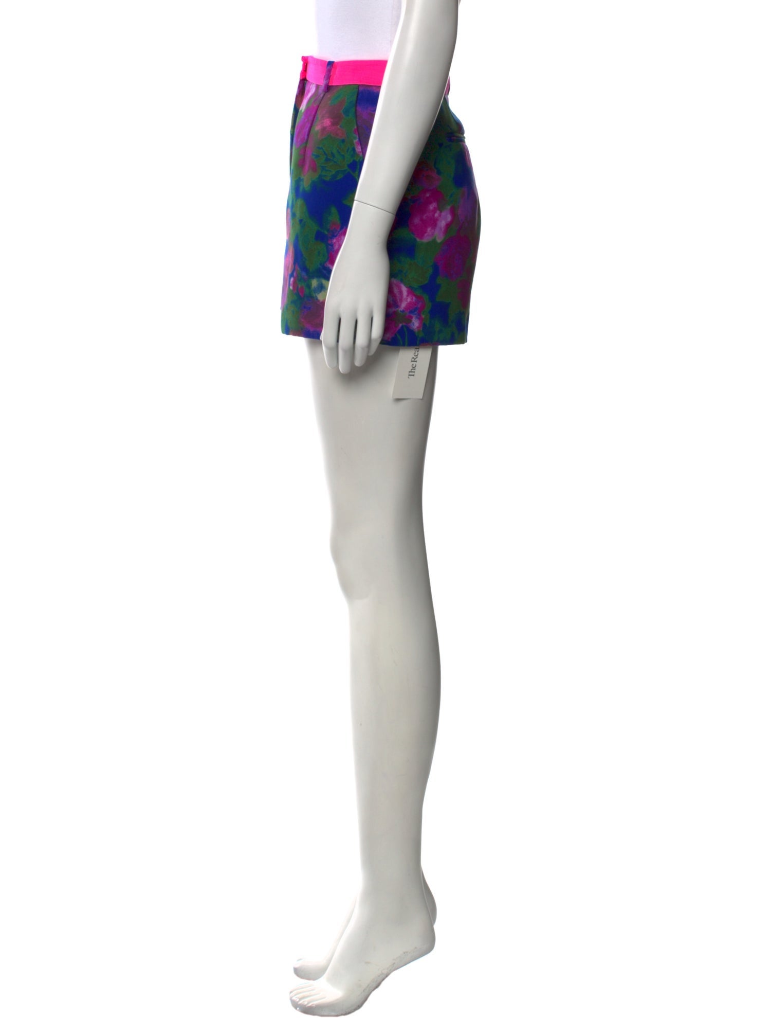 Sandro Floral Print Mini Shorts