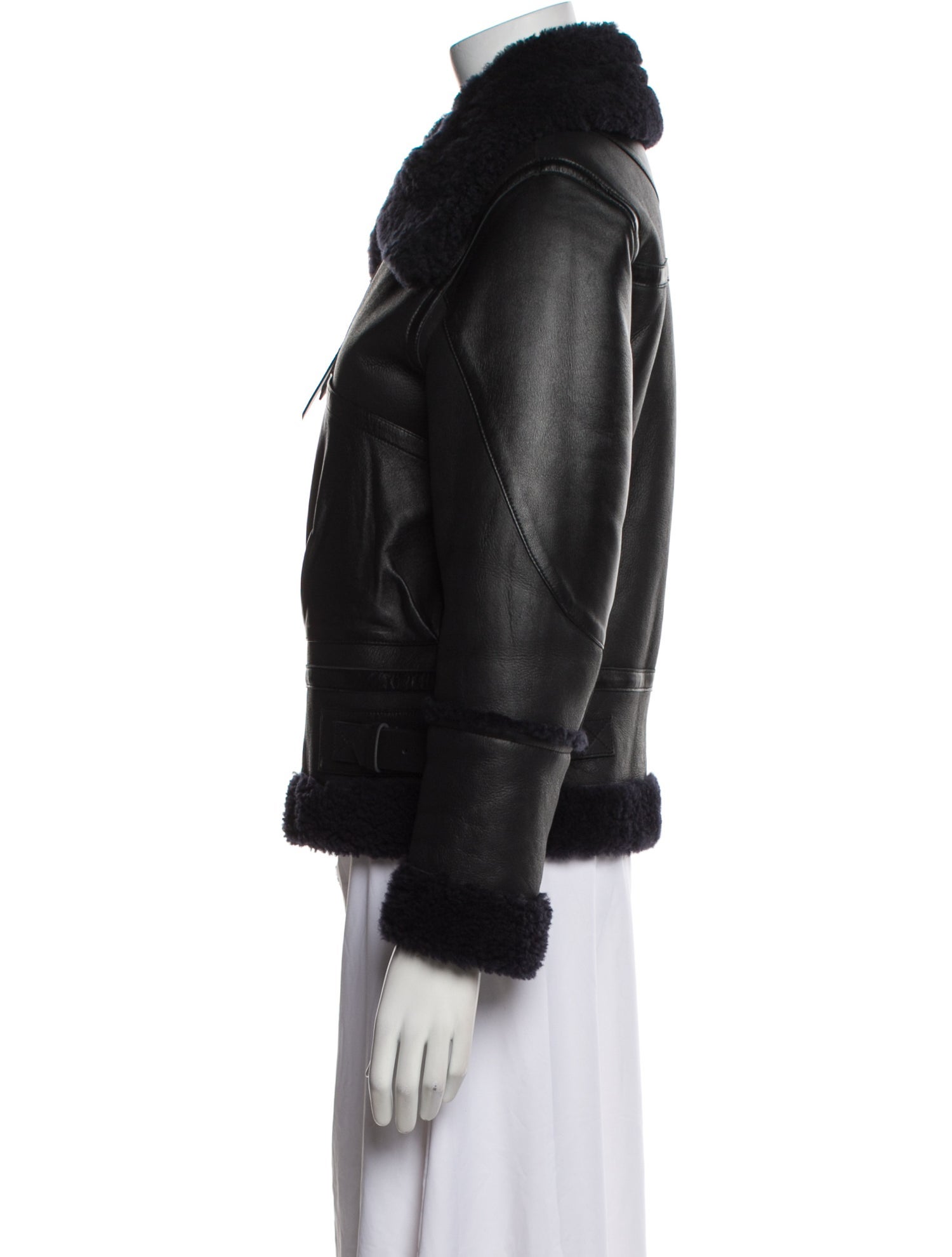 Sandro Shearling Fur Jacket