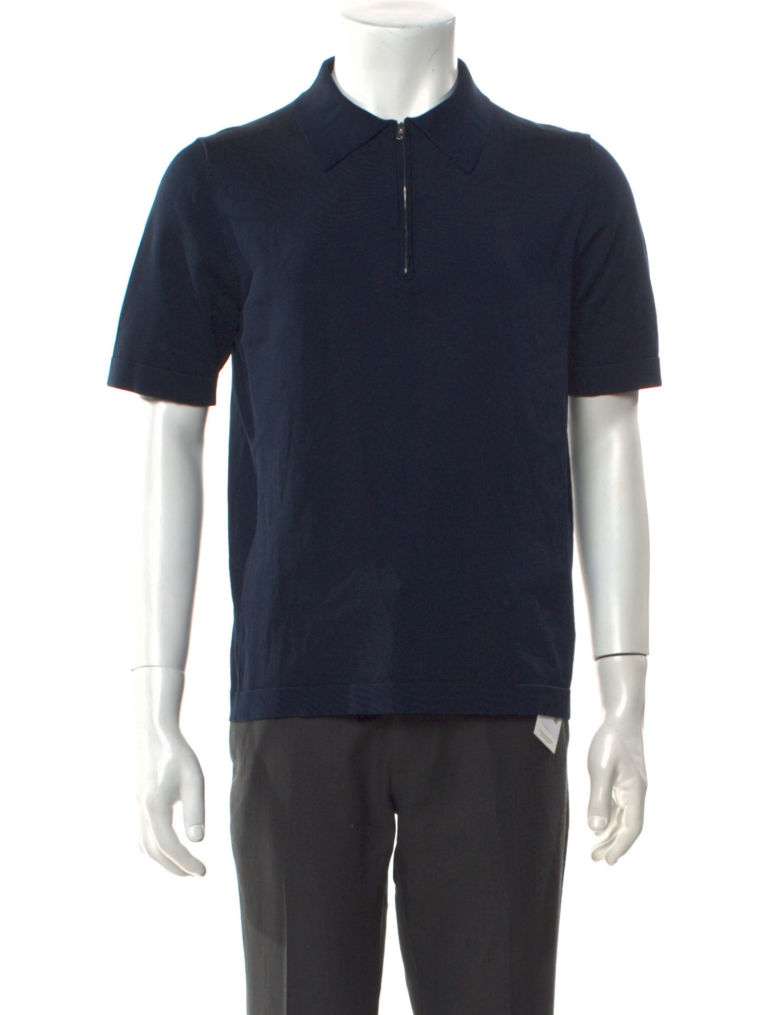 Sandro Collar Short Sleeve Polo Shirt