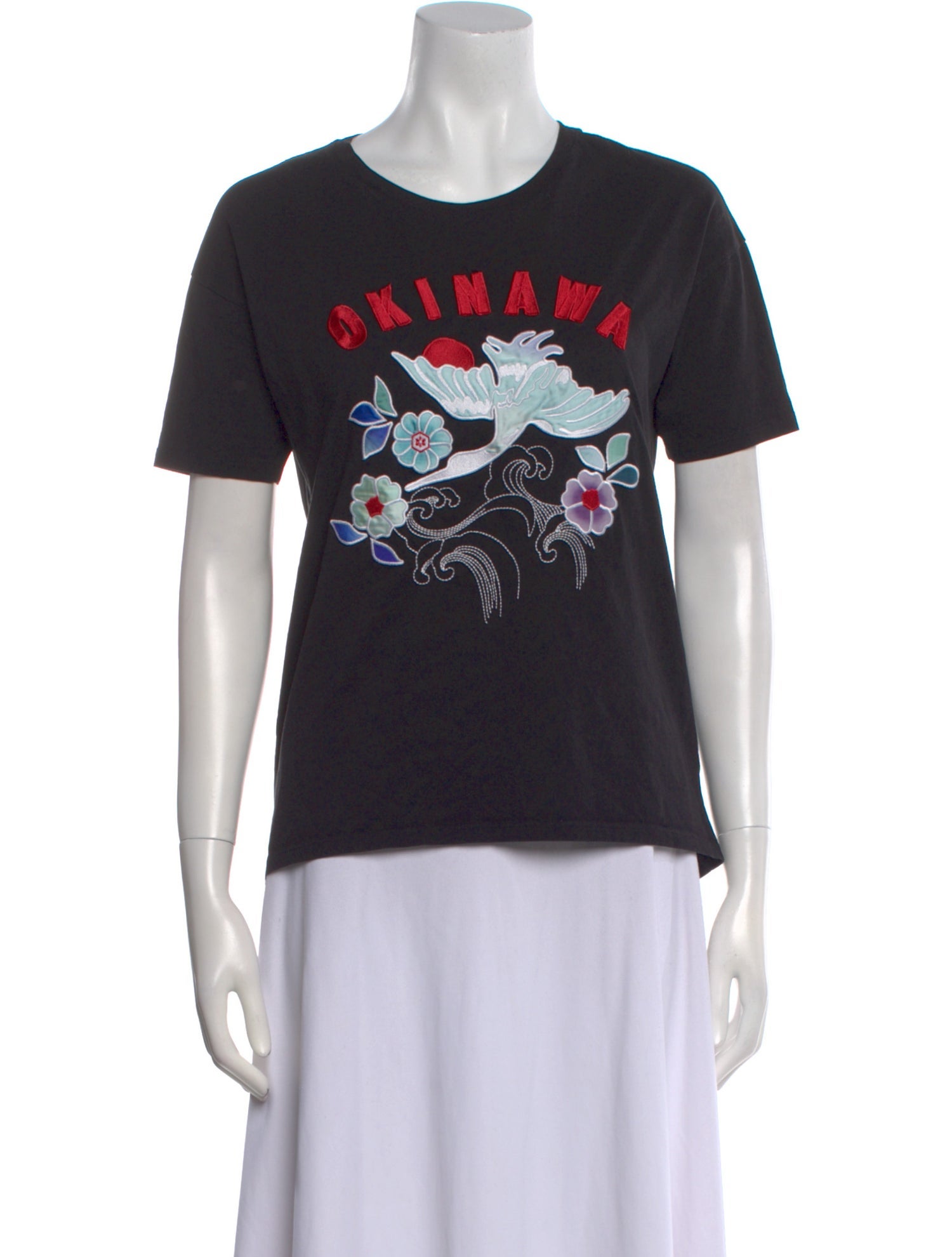 Sandro Graphic Print Crew Neck T-Shirt