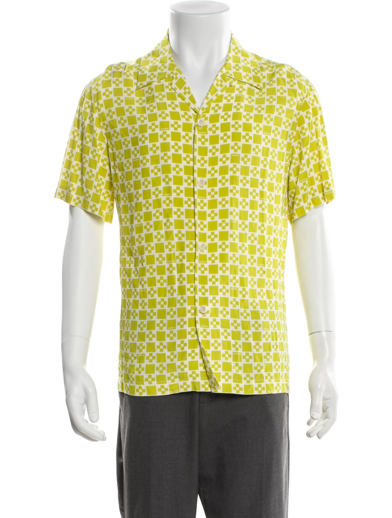 Sandro Printed Short Sleeve Shirt