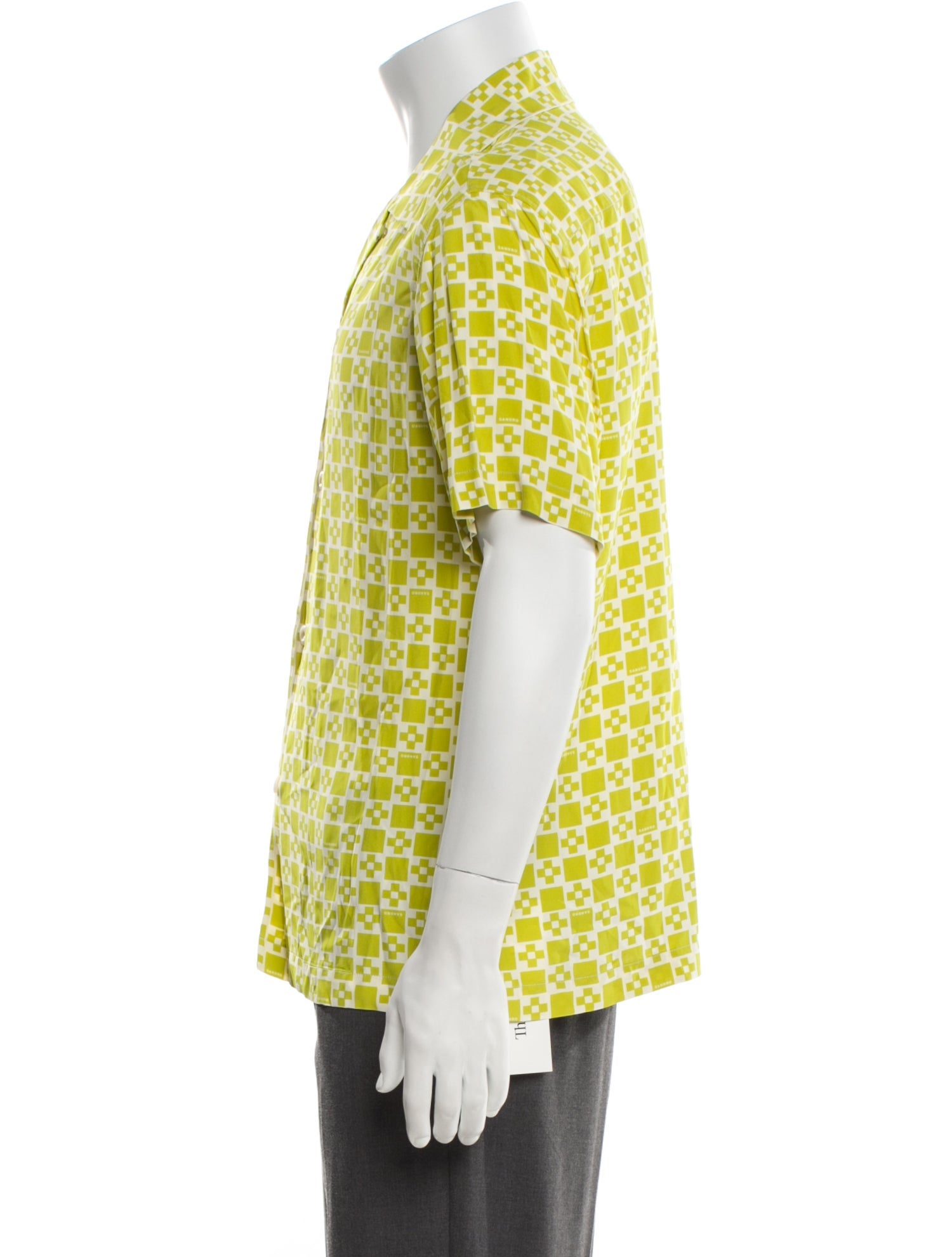 Sandro Printed Short Sleeve Shirt