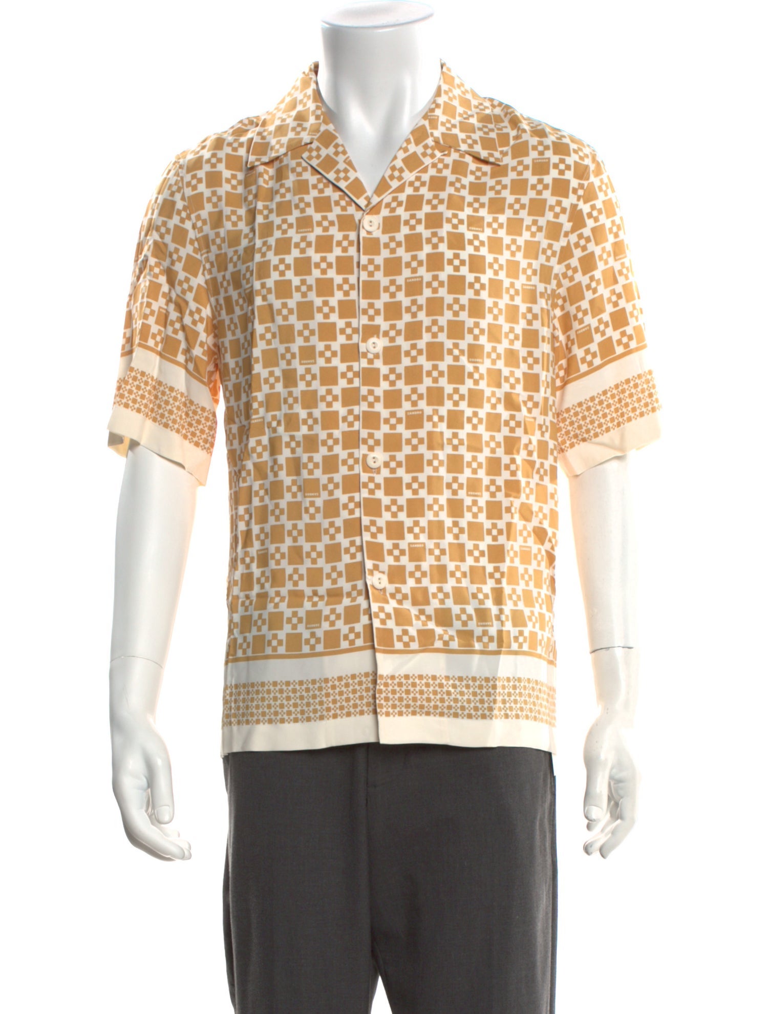 Sandro Printed Short Sleeve Shirt